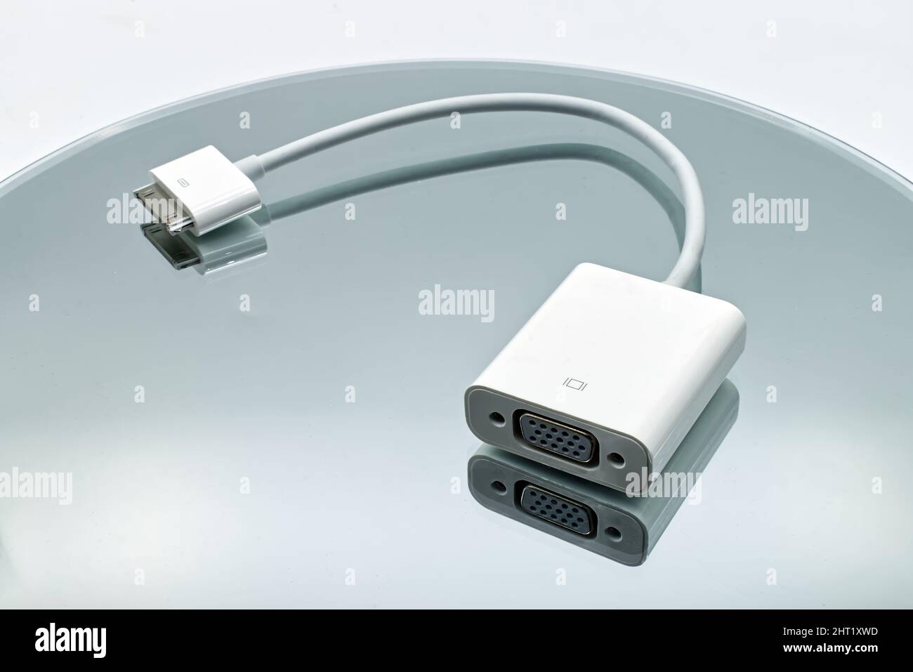 Vintage monitor connector for Apple devices Stock Photo Alamy