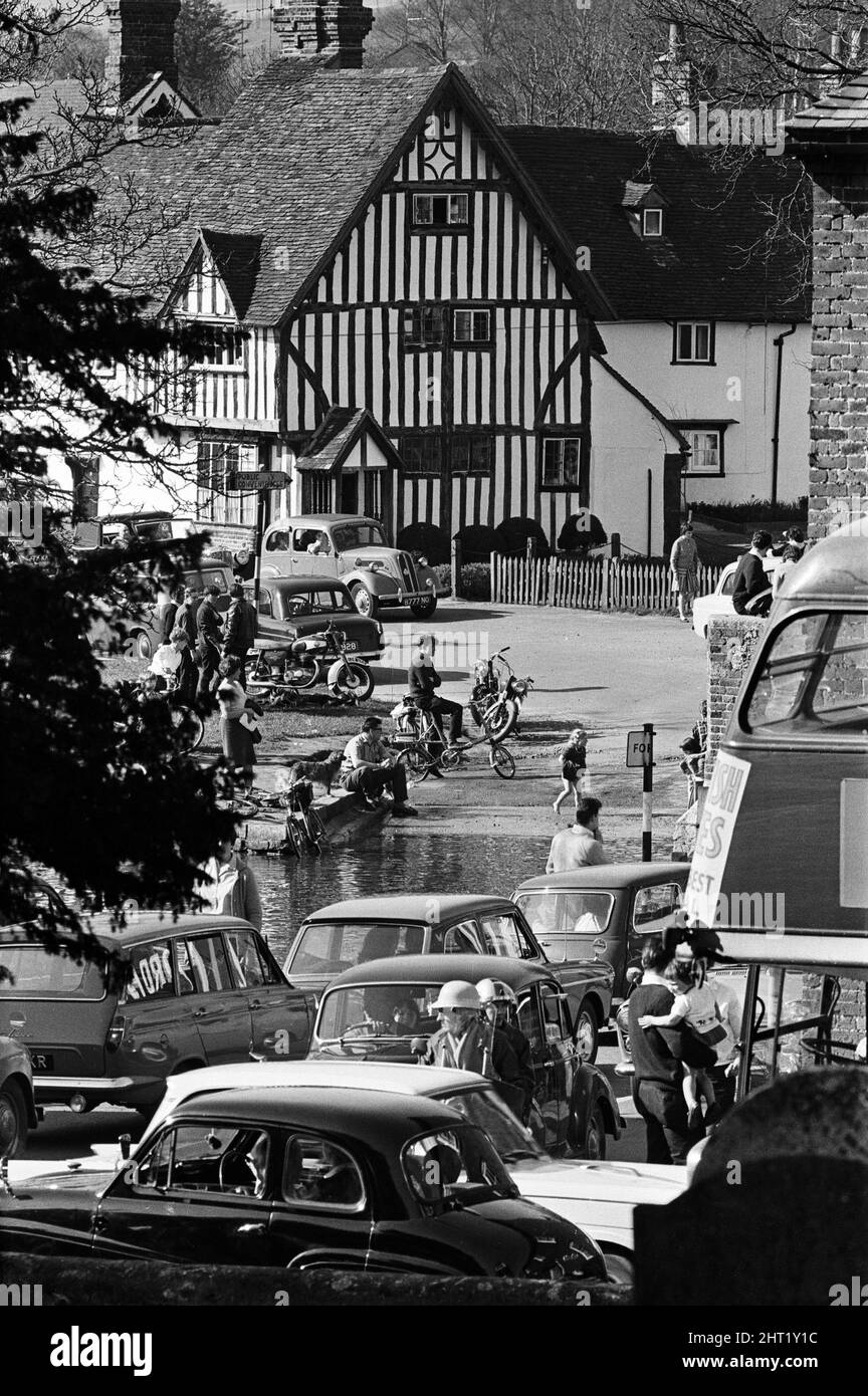 1960s ford family car Black and White Stock Photos & Images - Alamy