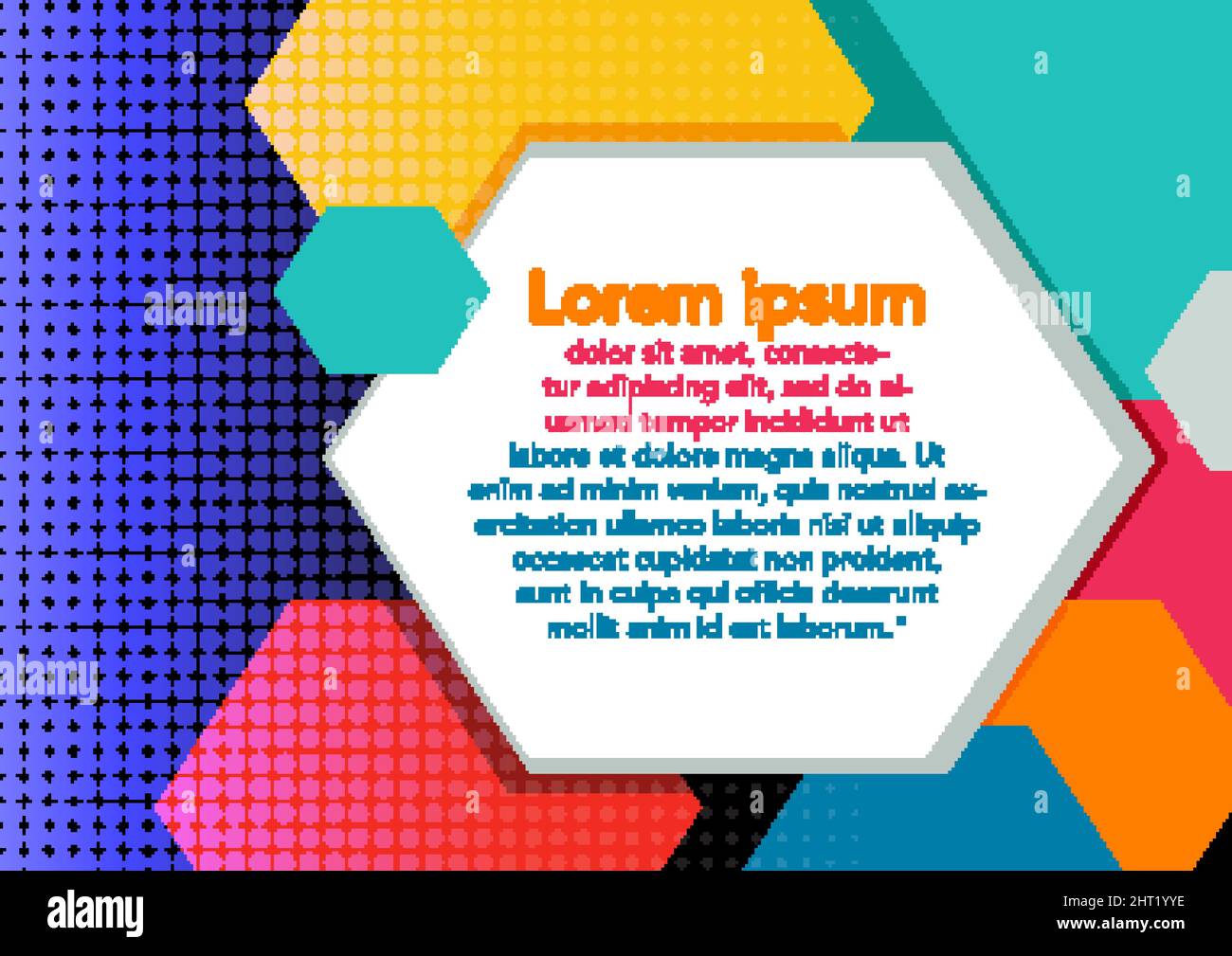 Abstract hexagon background design template illustration Stock Vector ...