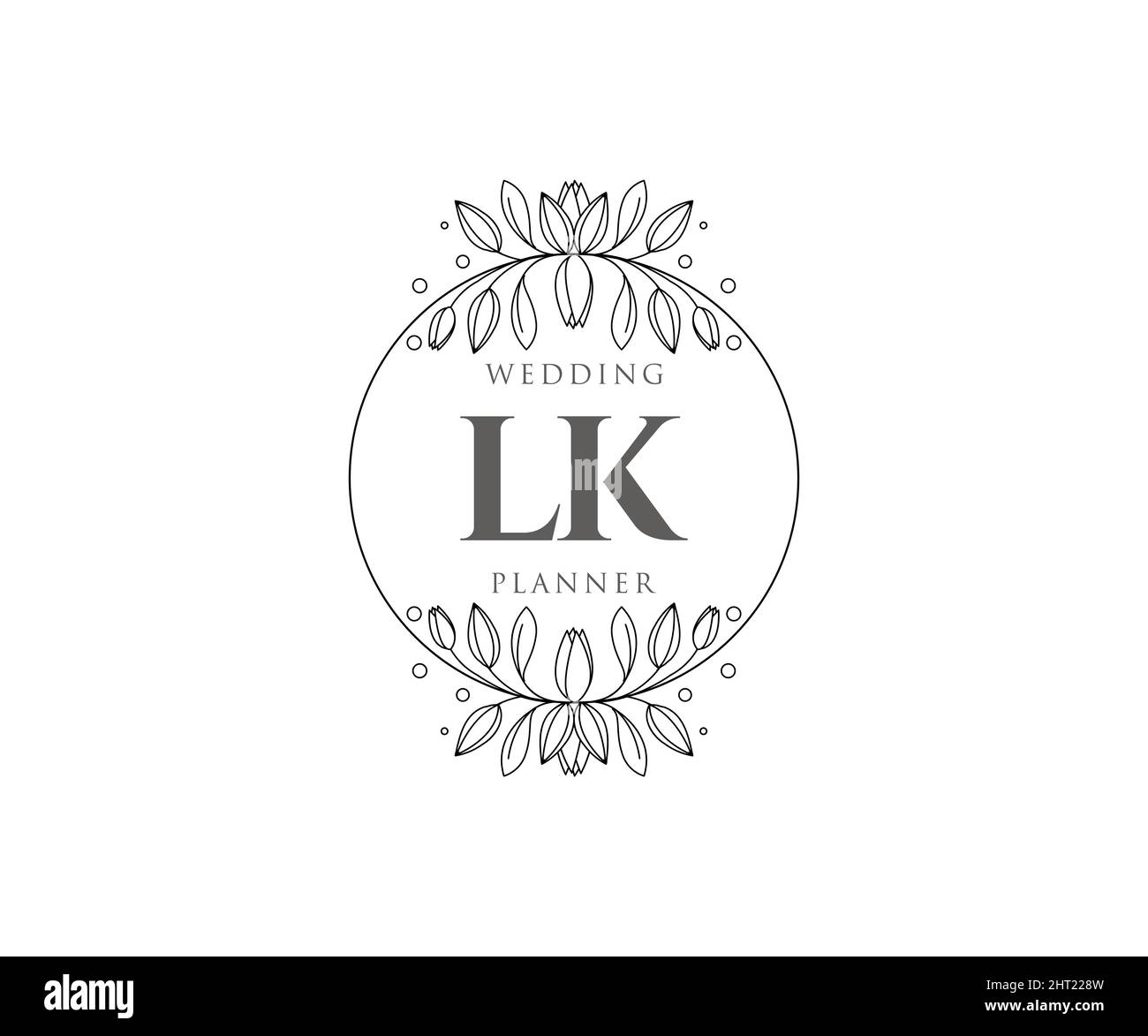 Lk Initias LK Initials letter Wedding monogram logos collection, hand drawn modern ...