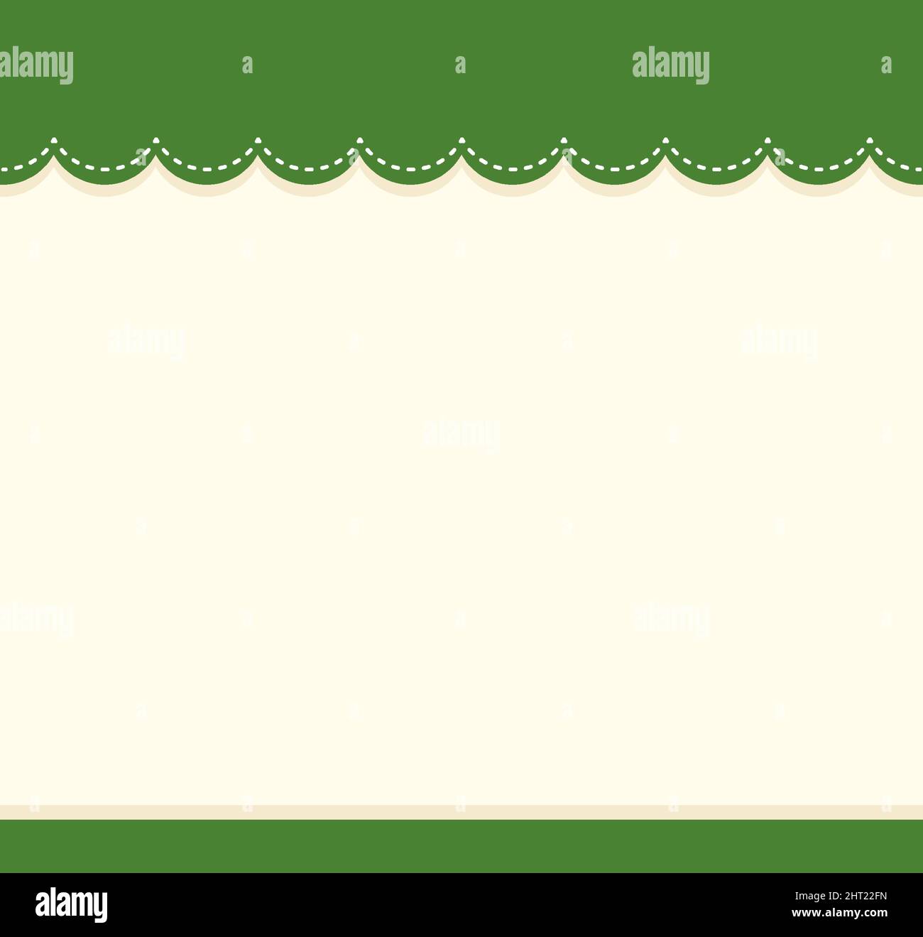 Cute blank green color border for worksheet illustration Stock Vector ...