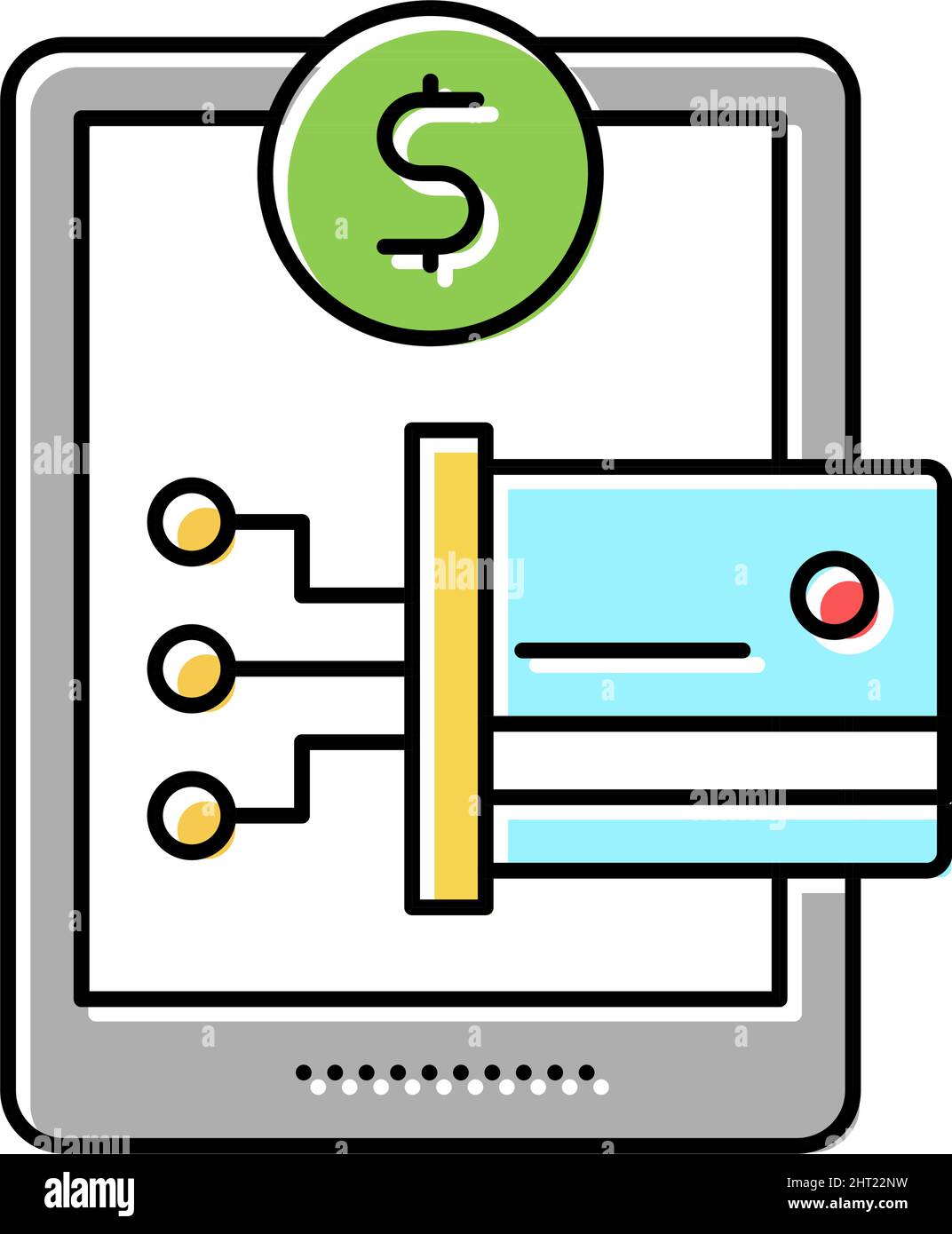 digital technology shop department color icon vector illustration Stock ...