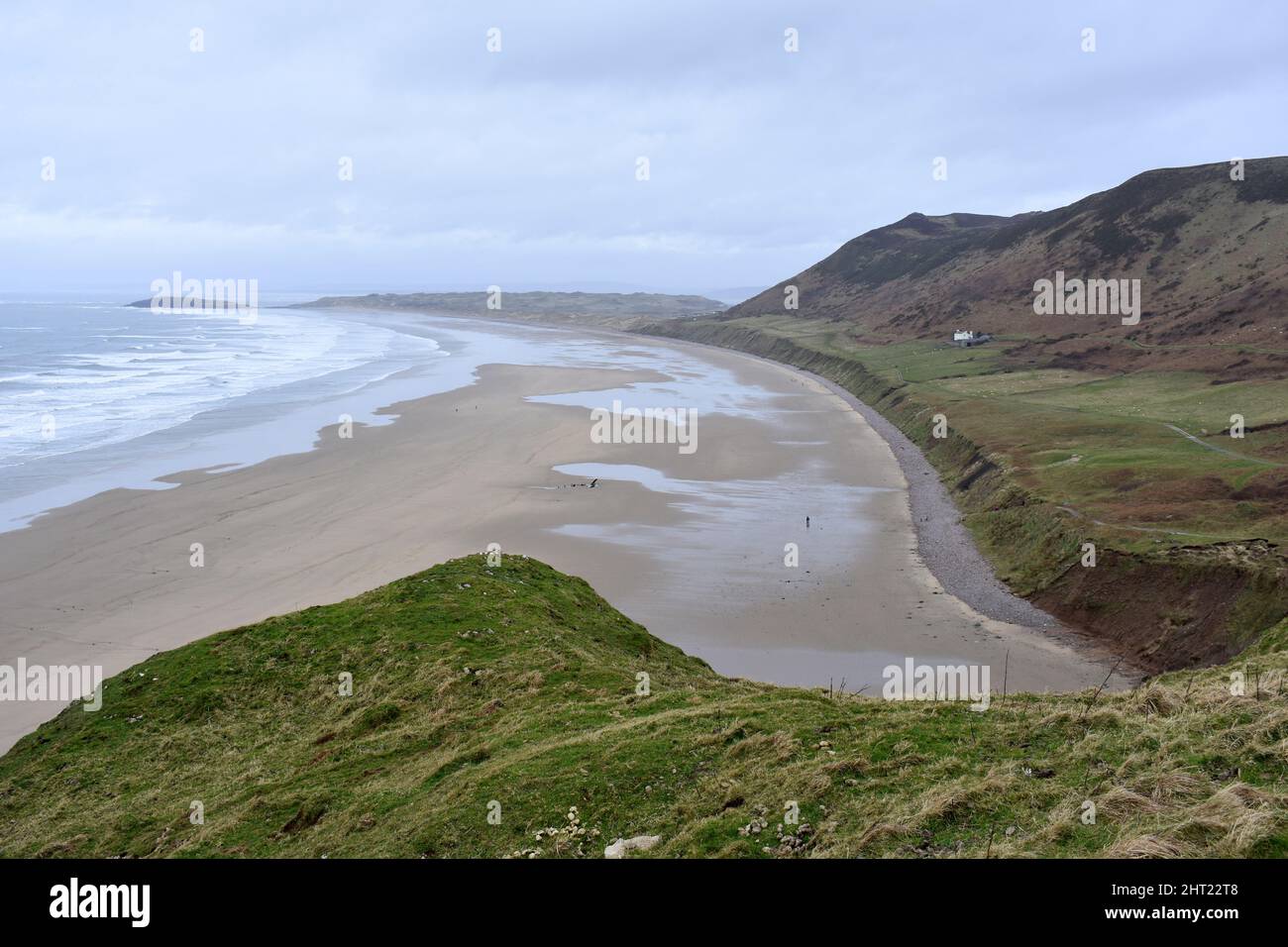Rhossili bay, Gower, Wales Stock Photo