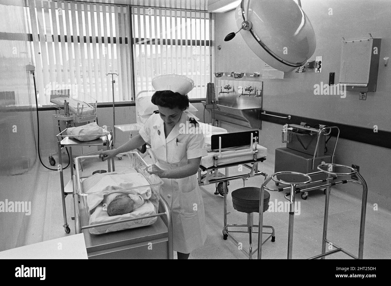 Maternity hospital at Wythenshawe, Manchester. November 1965. Stock Photo
