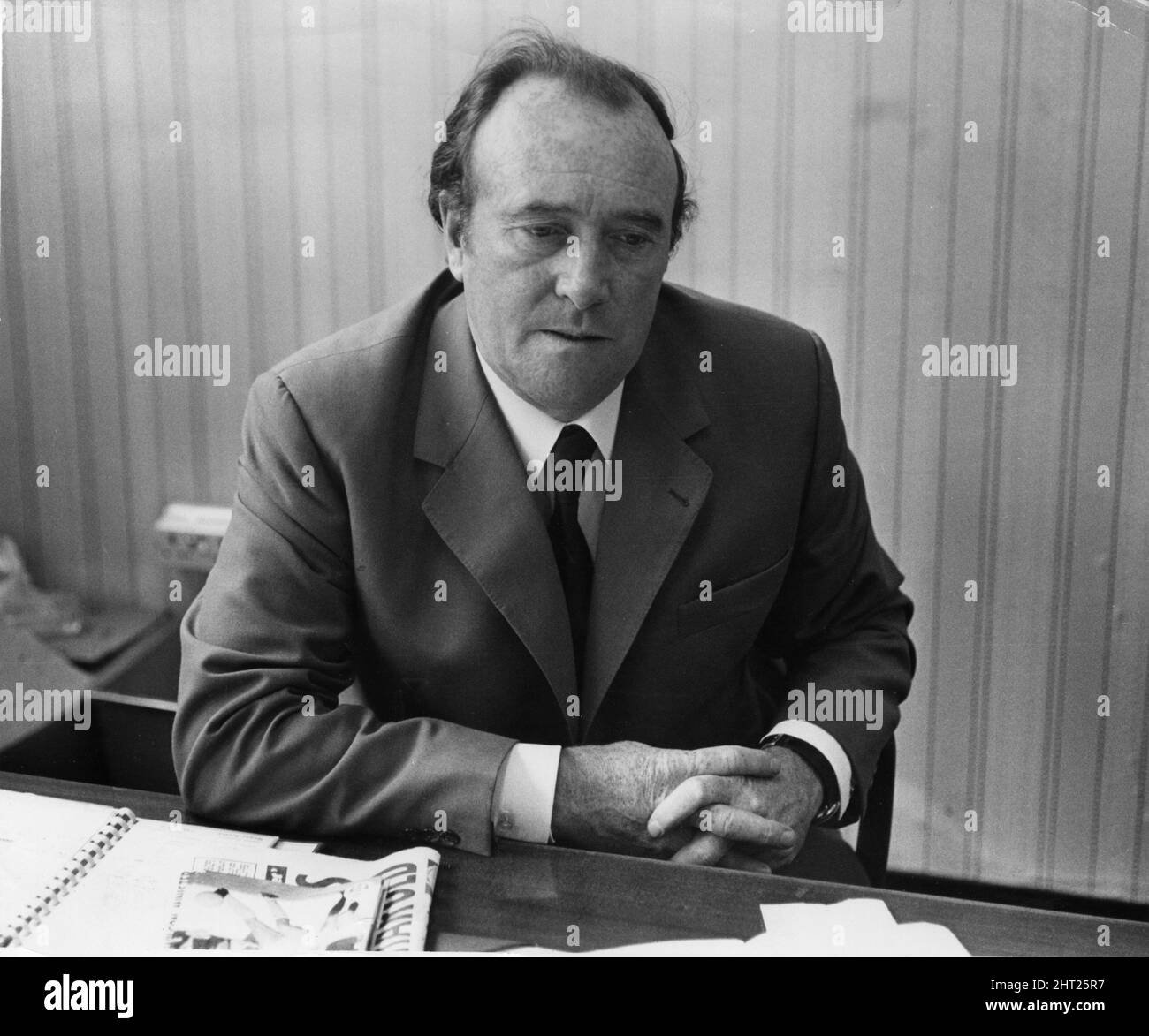 Tony Waddington Stoke City Manager Circa 1965 Stock Photo Alamy