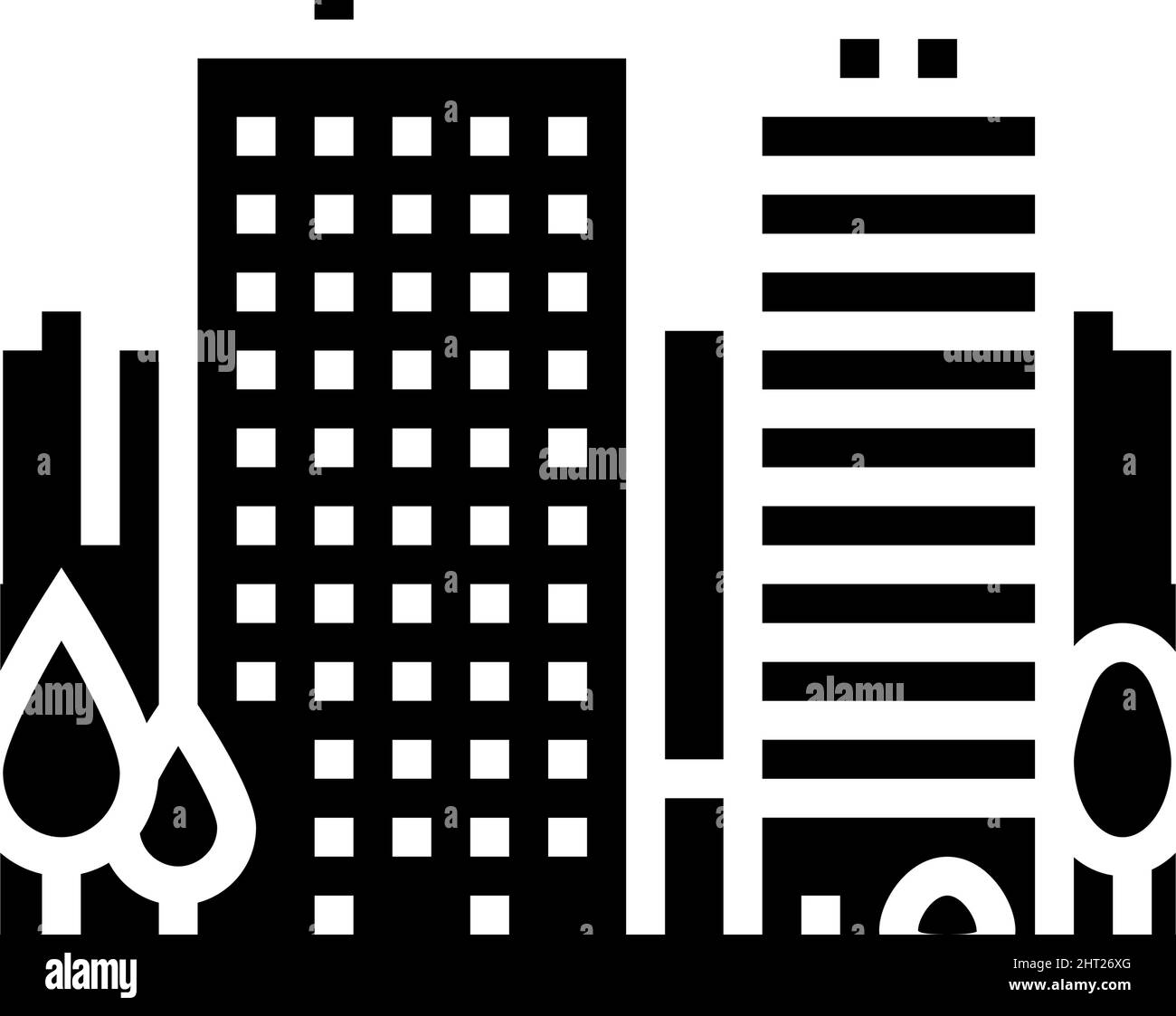 real estate house glyph icon vector illustration Stock Vector Image ...