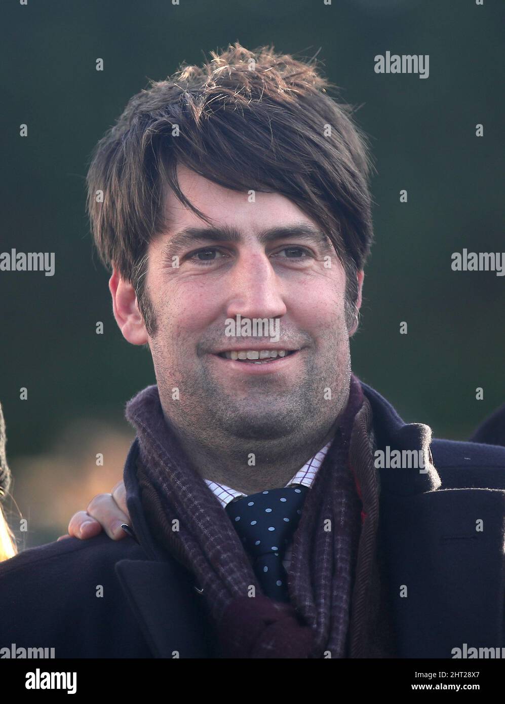 Trainer Christian Williams at Kempton Park racecourse. Picture date: Saturday February 26, 2022. Stock Photo