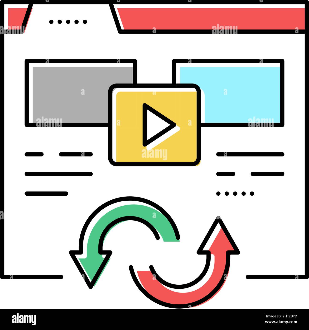 Video converter Stock Vector Images - Alamy