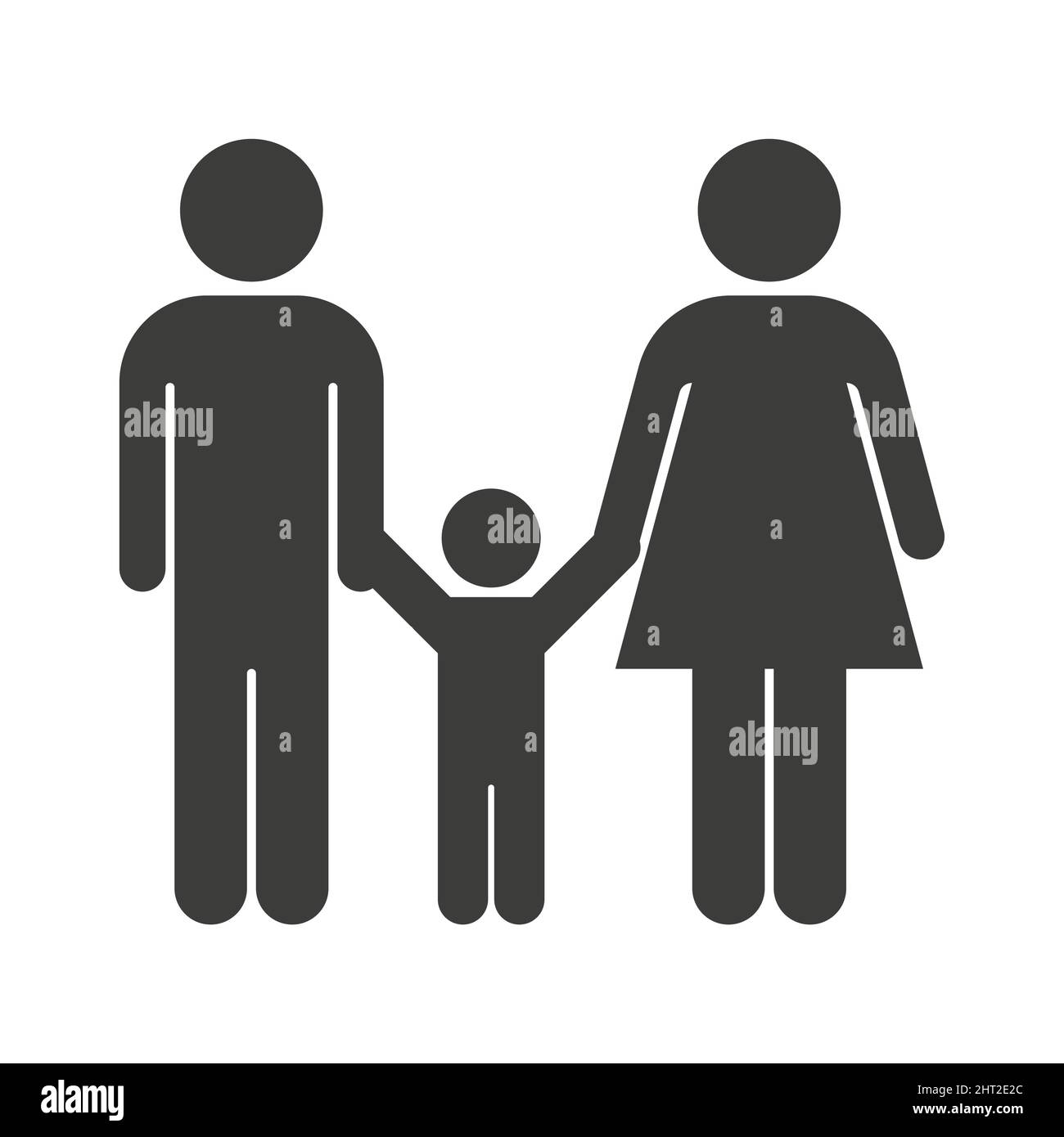Parents and a kid icon. Family vector sign Stock Vector Image & Art - Alamy