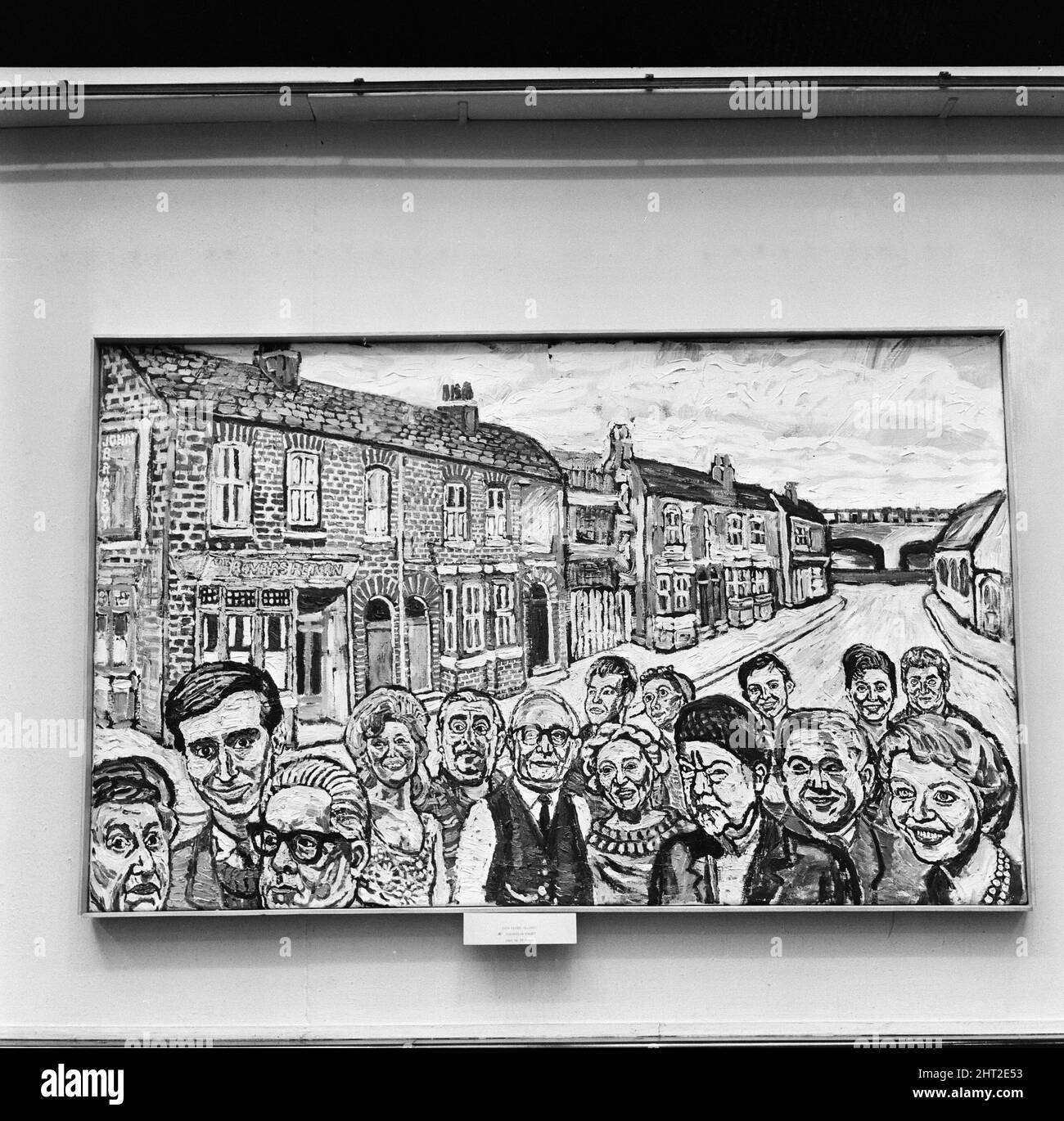 Artist John Bratby, the famous mural painter, has completed a painting