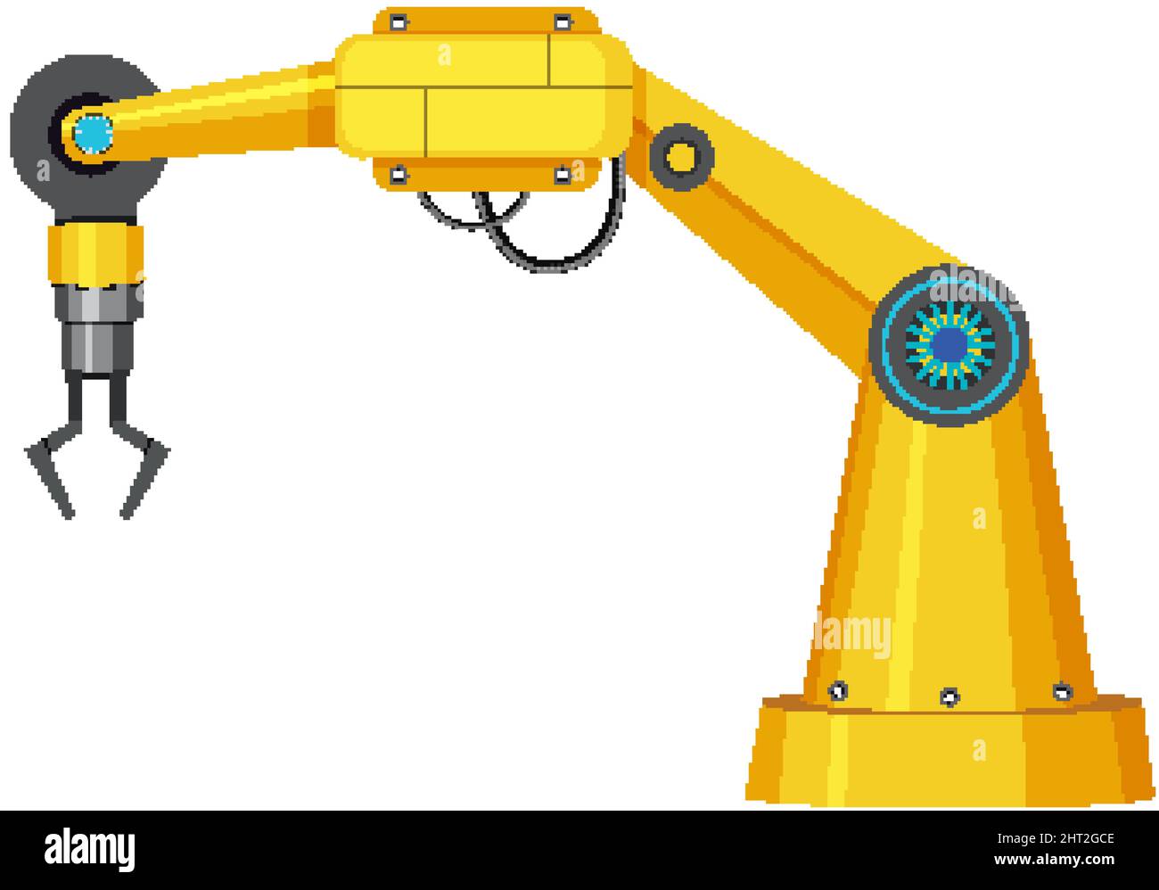 Machine robotic robot arm hand illustration Stock Vector Image & Art ...
