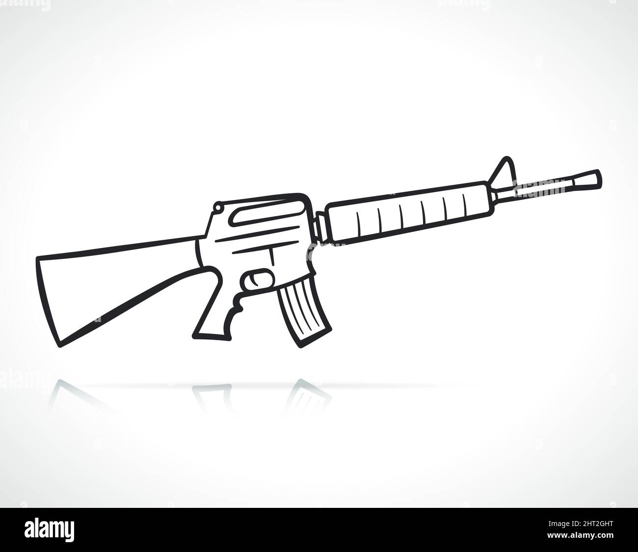 marine assault rifle drawings