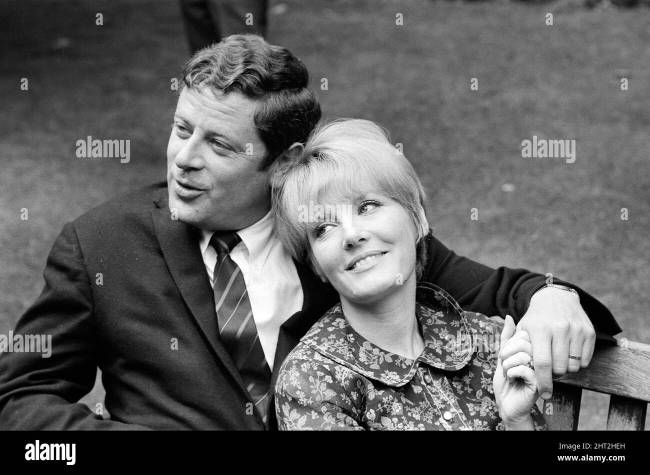 Petula Clark and husband Claude Wolff at Embankment Gardens, Victoria ...