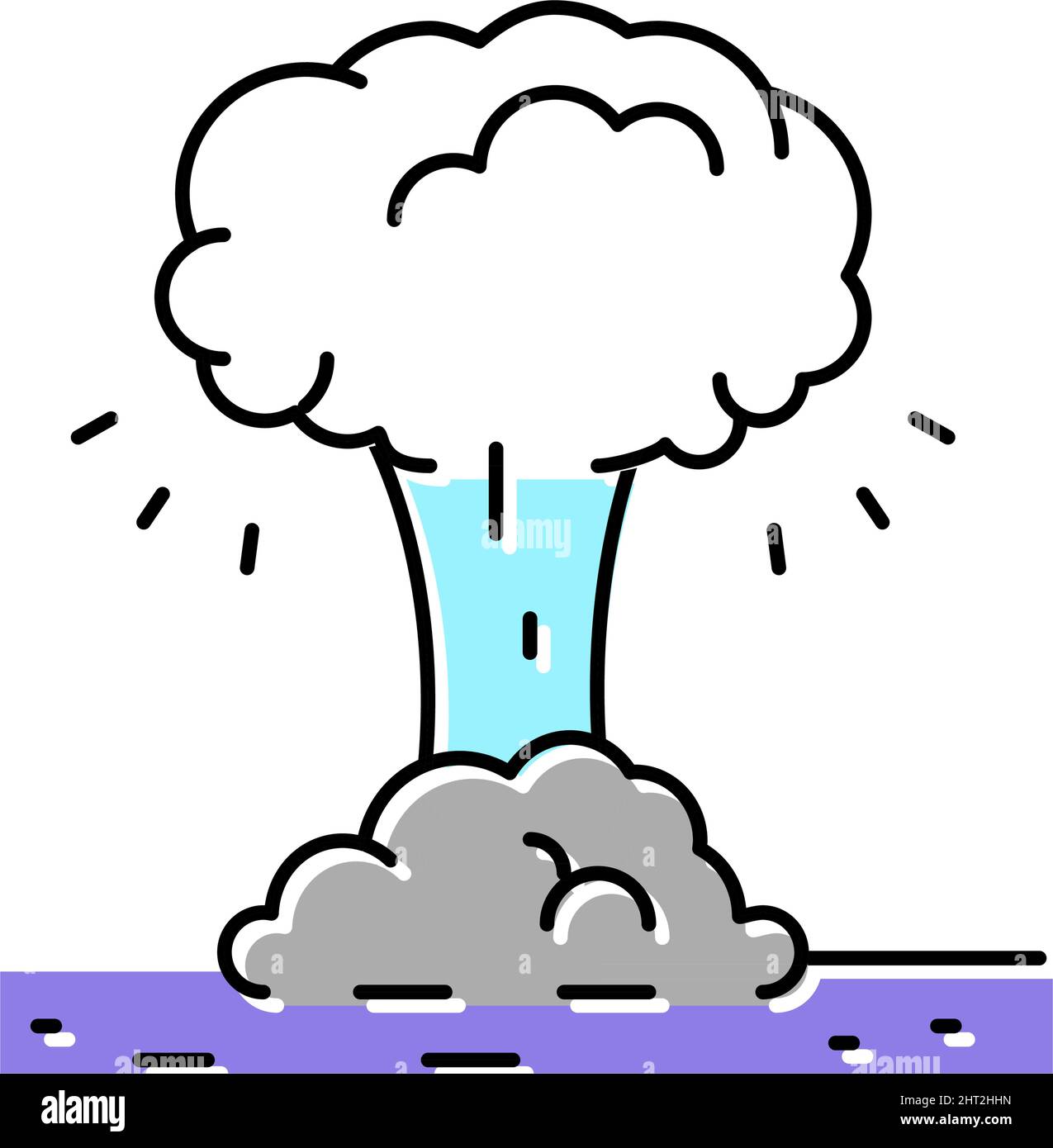geyser hydrogen color icon vector illustration Stock Vector Image & Art ...