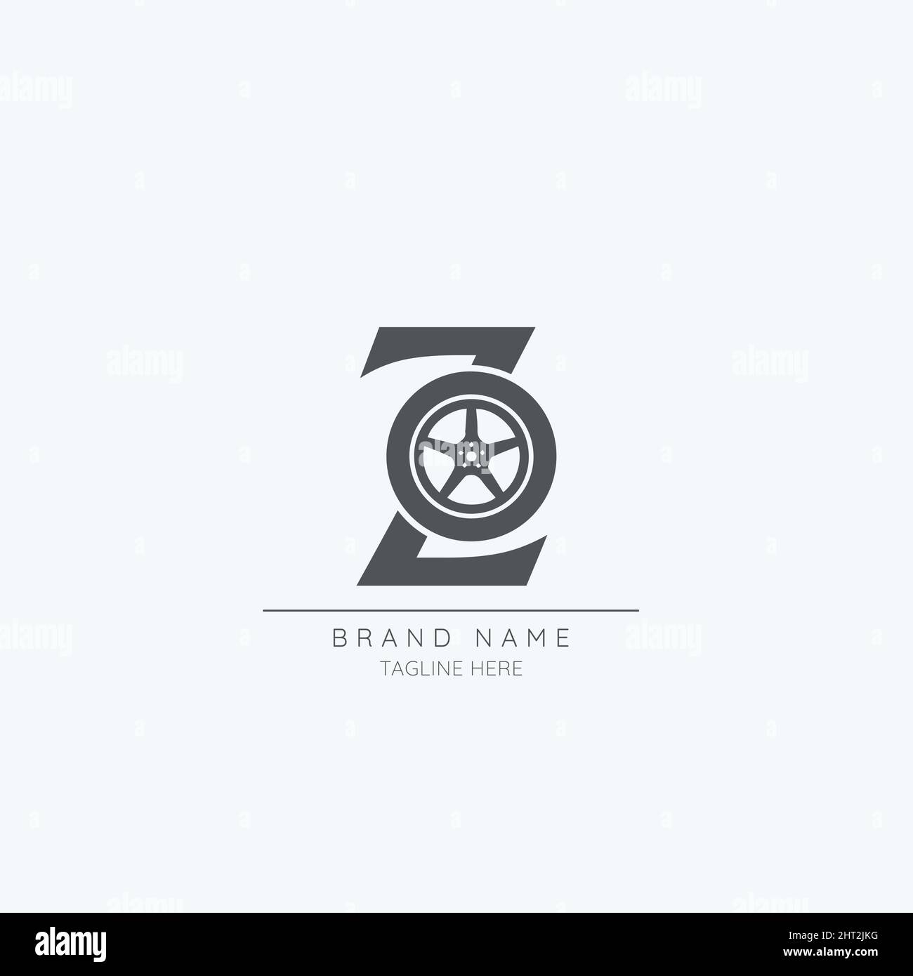 letter Z tire logo design vector icon Stock Vector Image & Art Alamy