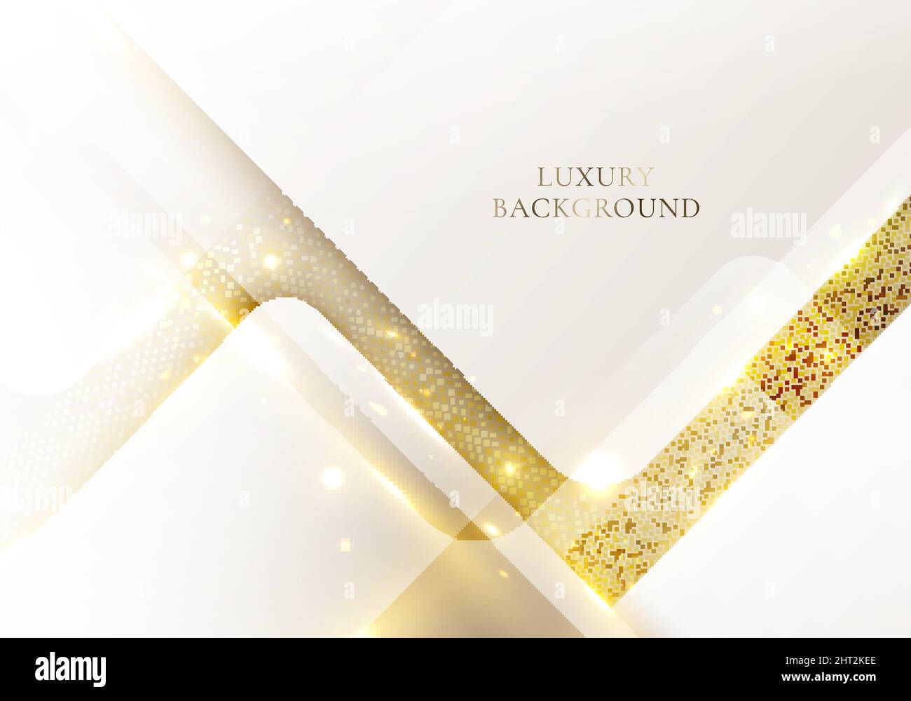 3D modern luxury template design white triangles stripes and golden ...