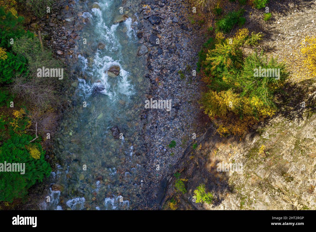 Aerial view of SquamishLillooet in British columbia, Canada Stock
