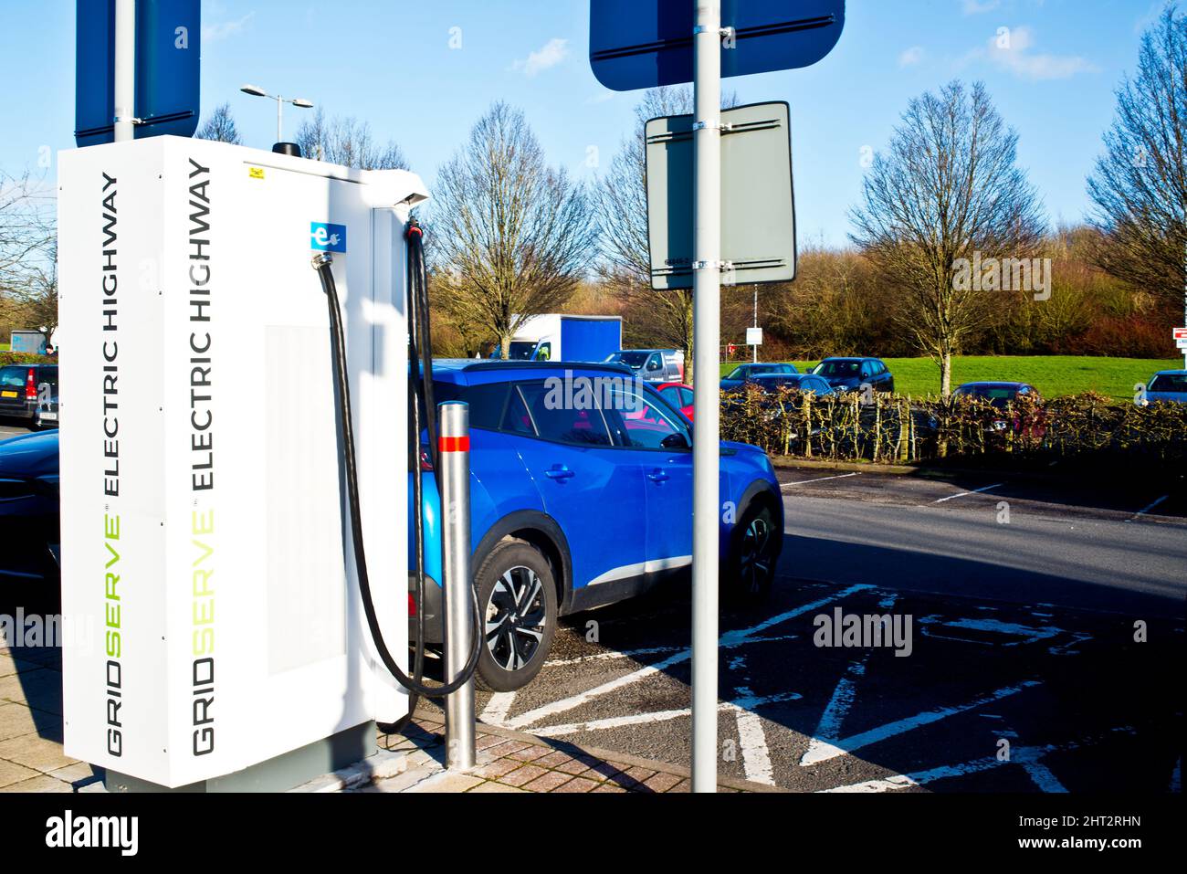 Gridserve Electric Car Charging Points, Watford Gap service station