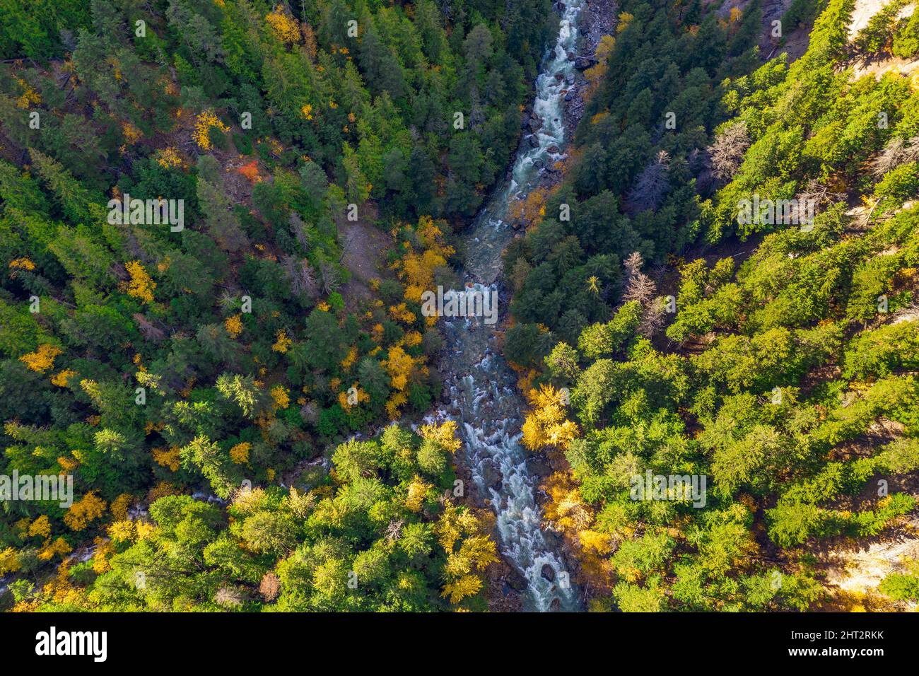 Aerial view of SquamishLillooet in British columbia, Canada Stock
