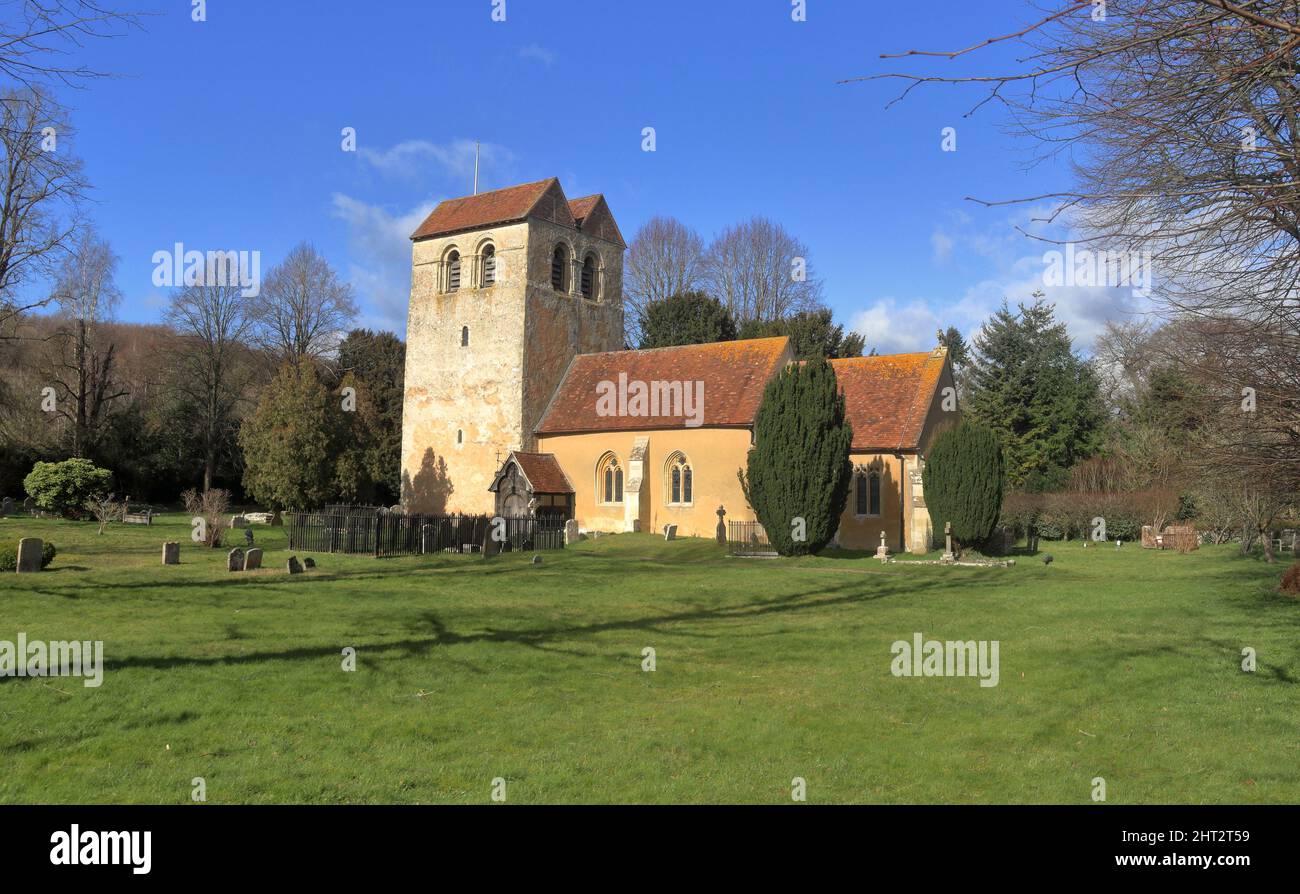 Fingest The Norman, 16th century St Bartholomew's Church in the Hamlet of ...