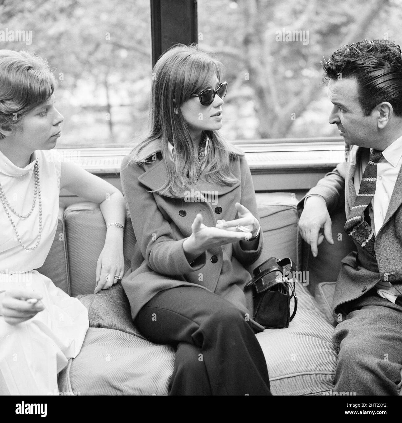Francoise Hardy, french singer, pictured at The Savoy Hotel in London ...