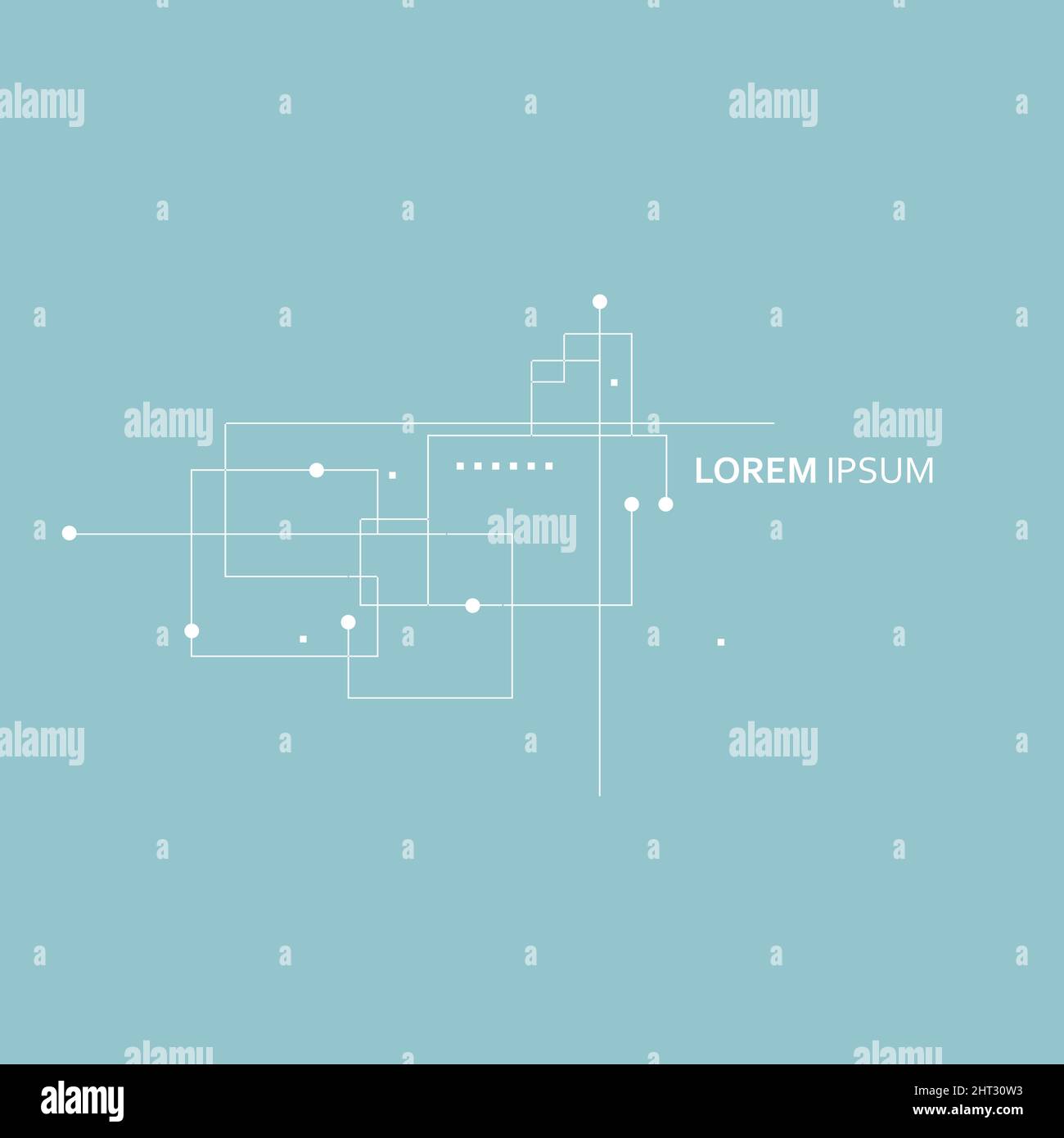 Vector blue background with repeating squares Stock Vector