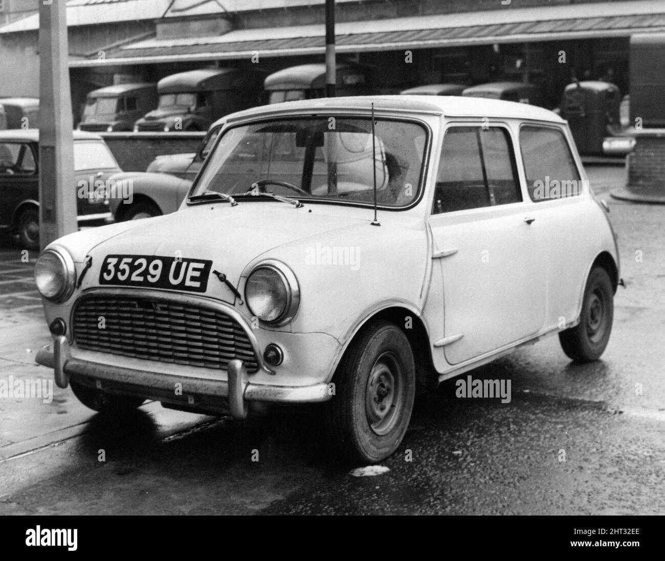 Mini motor car Black and White Stock Photos & Images - Alamy