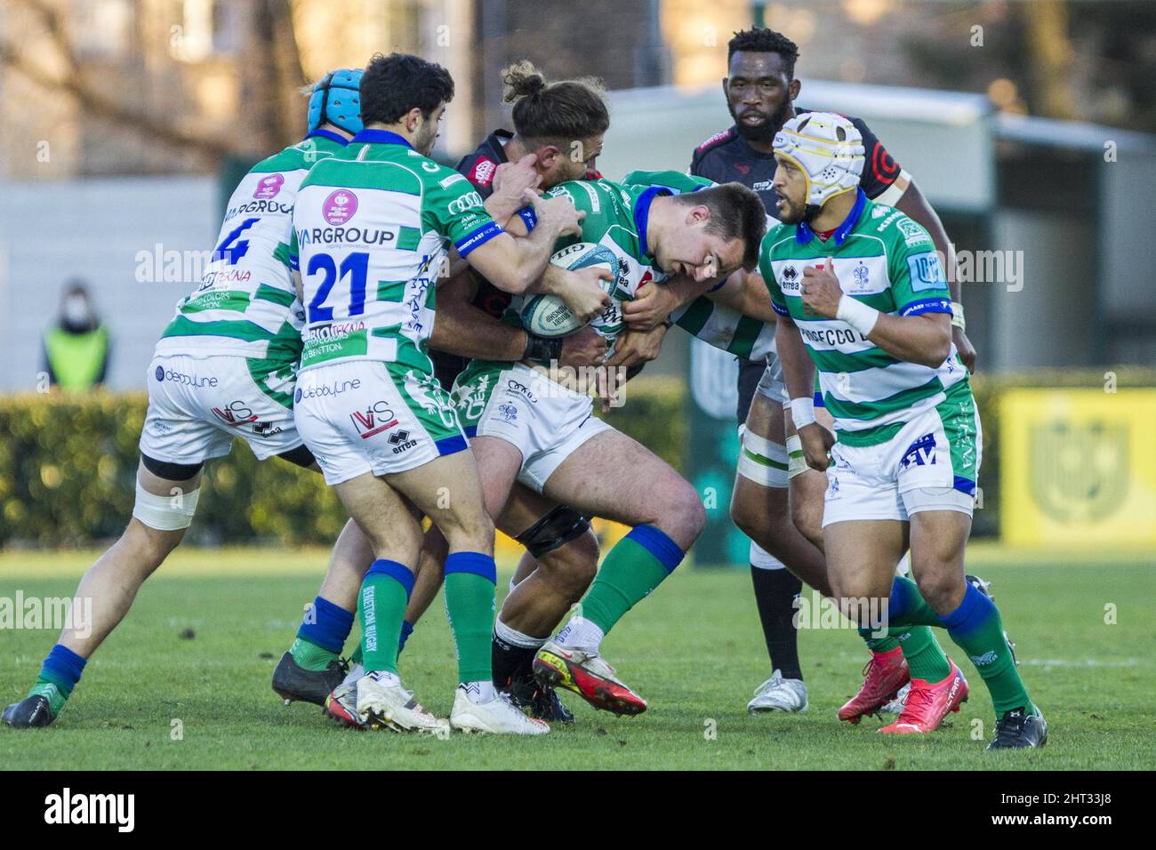 Treviso, Italy. 26th Feb, 2022. Filippo Drago during Benetton Rugby vs Cell  C Sharks, United Rugby Championship match in Treviso, Italy, febbraio 26  2022 Credit: Independent Photo Agency/Alamy Live News Stock Photo - Alamy