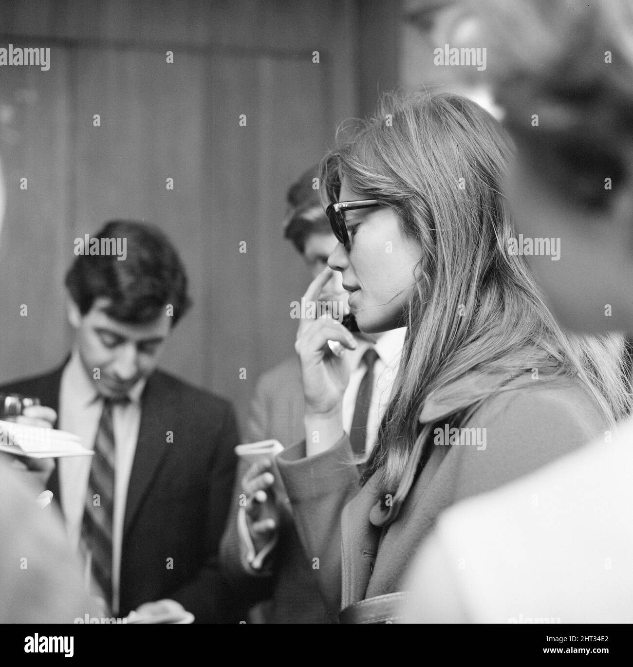 Francoise Hardy, french singer, pictured at The Savoy Hotel in London ...