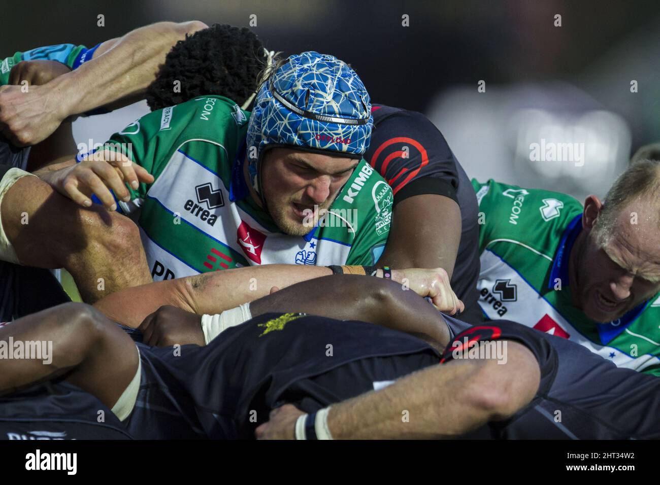 Treviso, Italy. 26th Feb, 2022. Matteo Meggiato during Benetton Rugby vs  Cell C Sharks, United Rugby Championship match in Treviso, Italy, febbraio  26 2022 Credit: Independent Photo Agency/Alamy Live News Stock Photo - Alamy