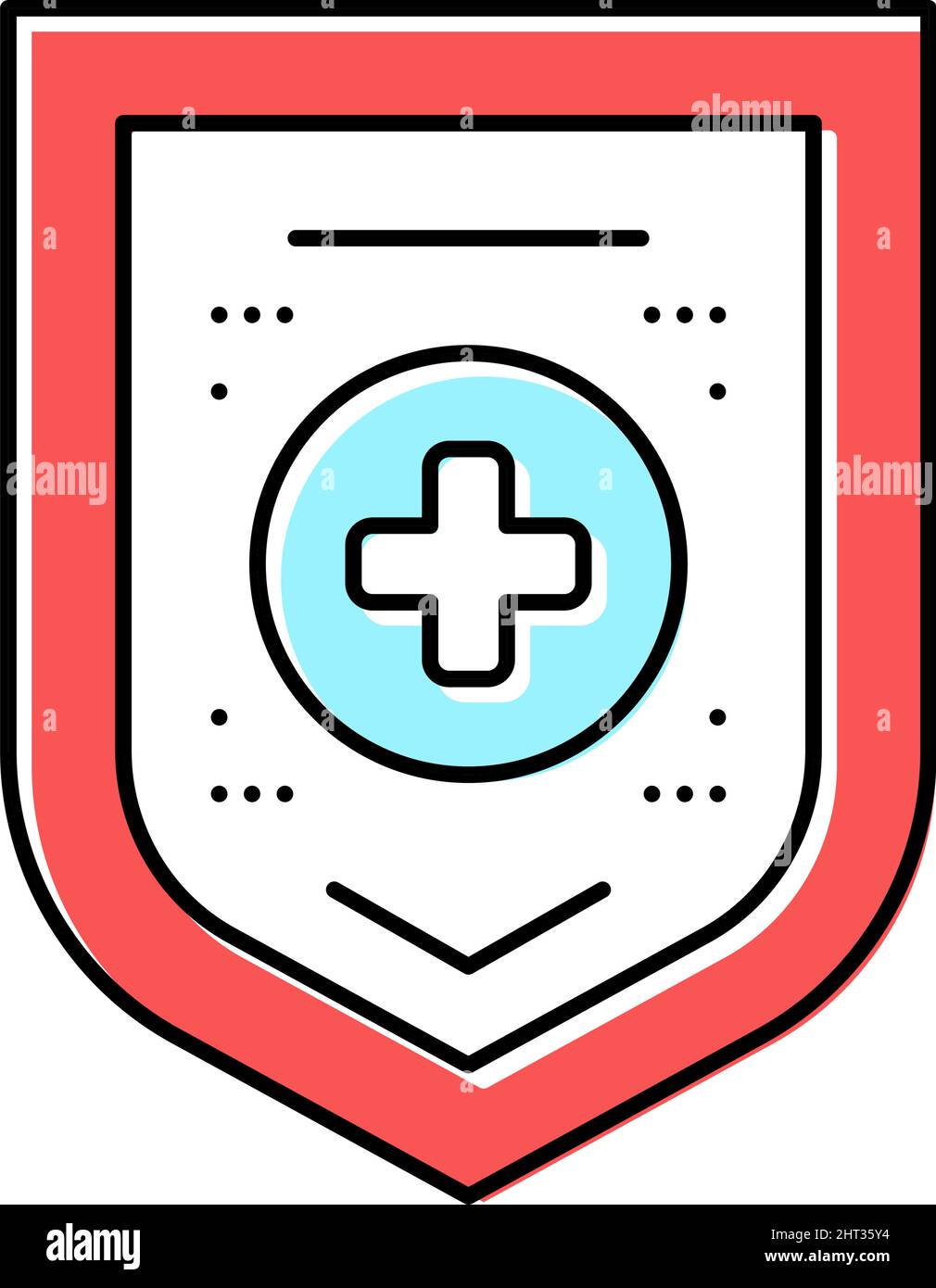 medical health protection color icon vector illustration Stock Vector ...