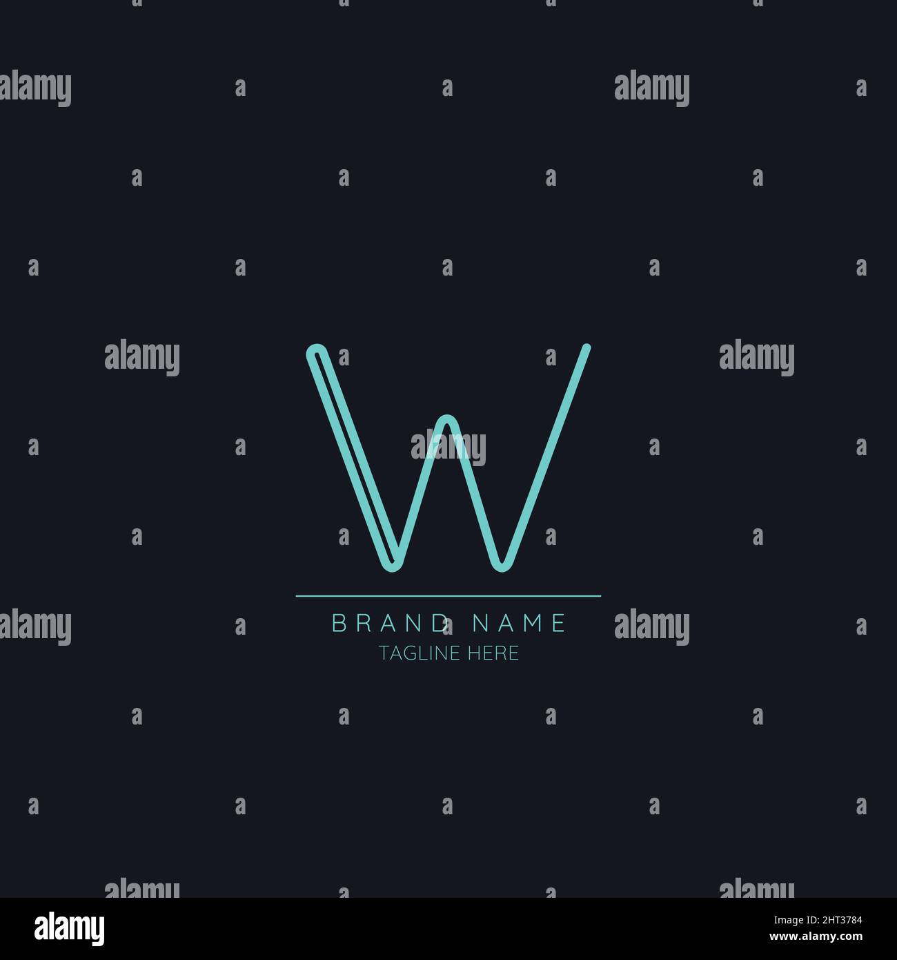 Premium initial letter W logo icon Stock Vector Image & Art - Alamy