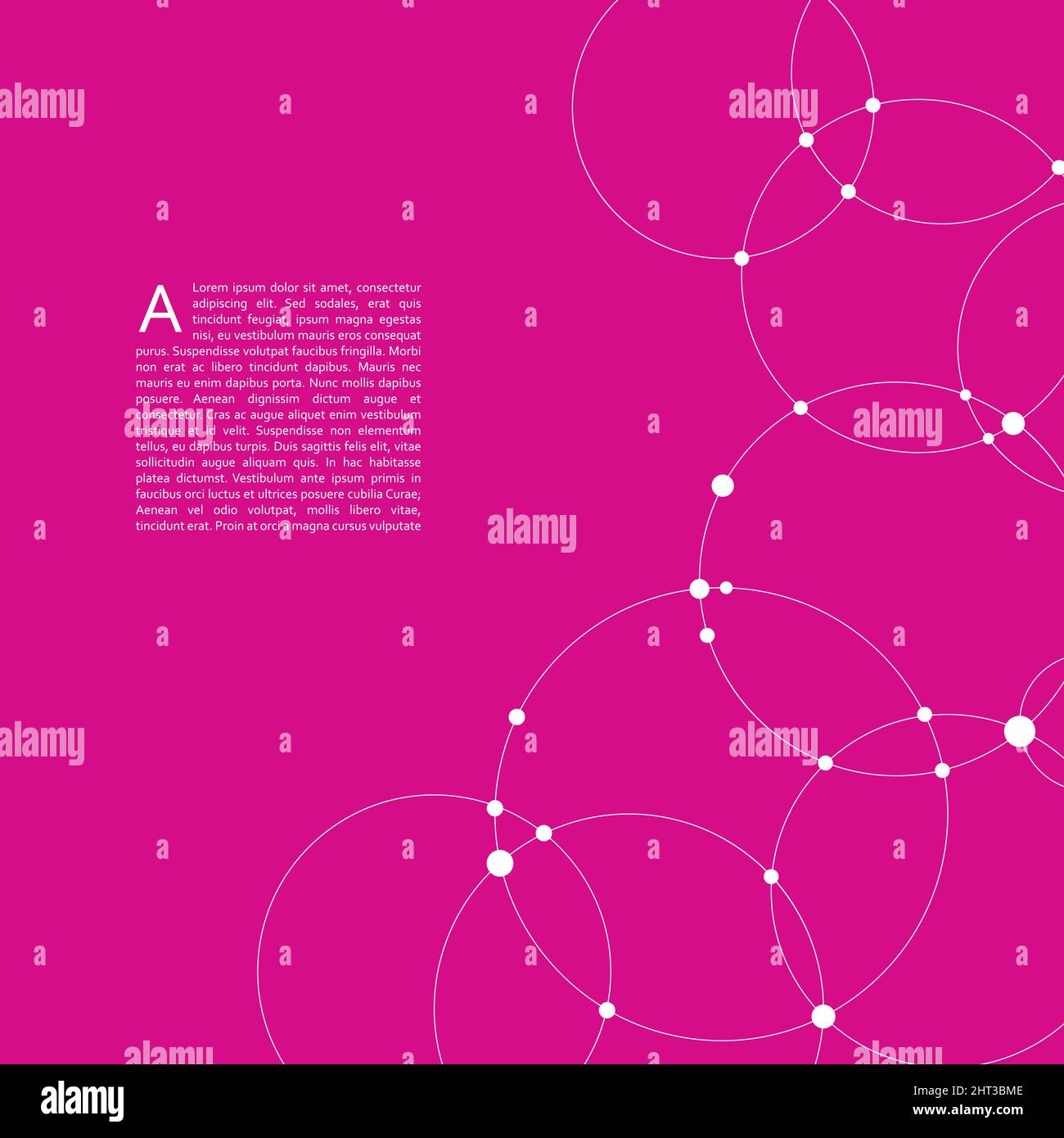 Abstract background with overlapping circles Stock Vector