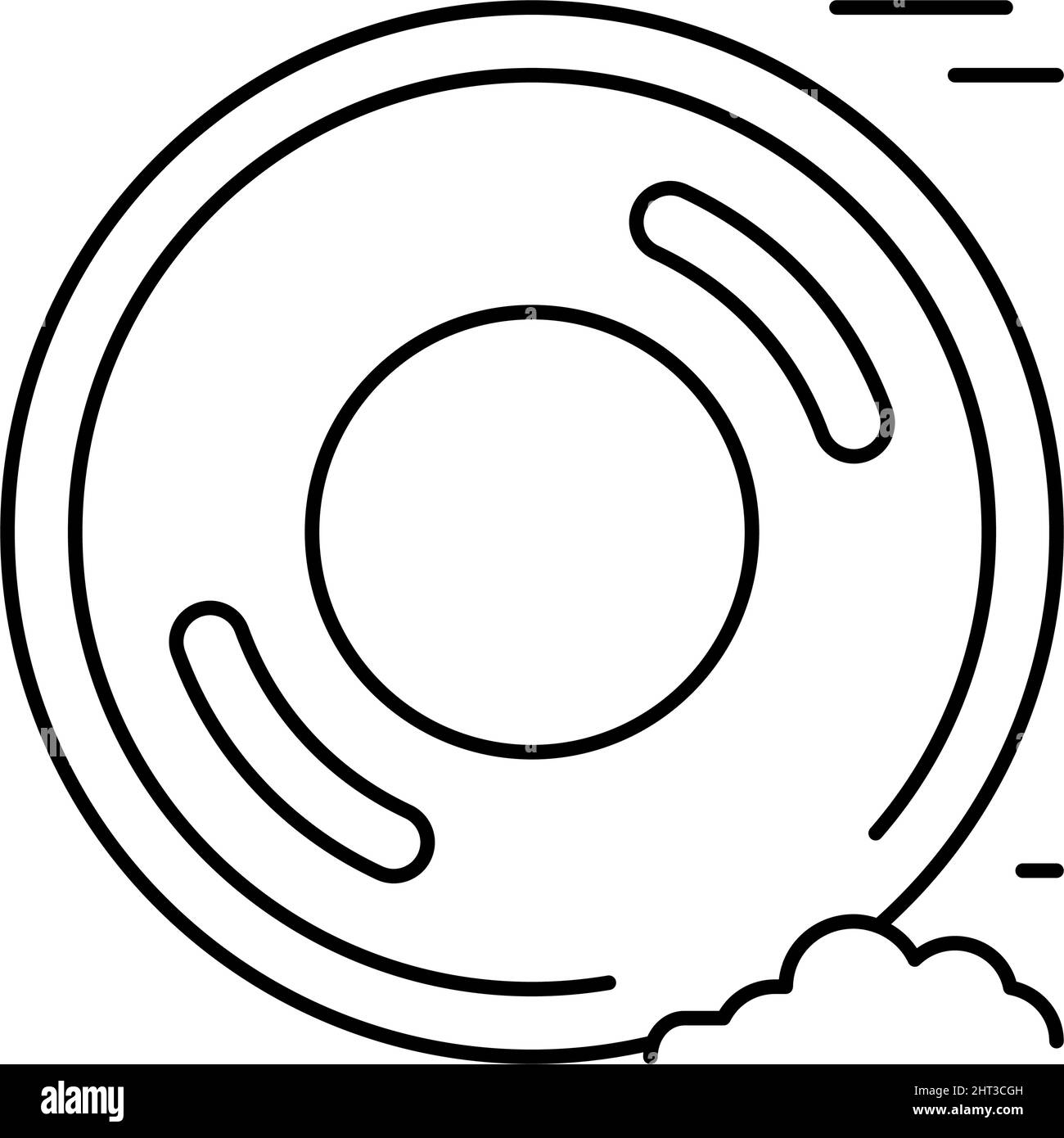 drag racing tires line icon vector illustration Stock Vector Image ...