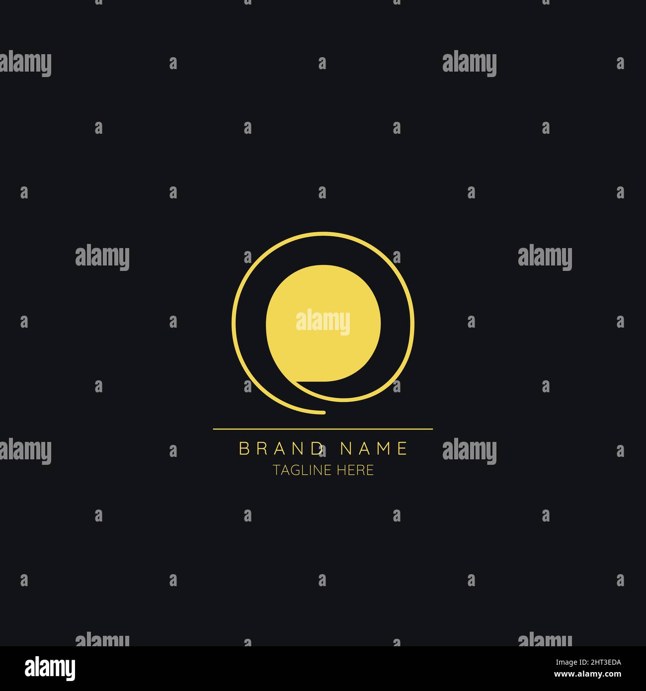 Creative initial letter O logo icon Stock Vector