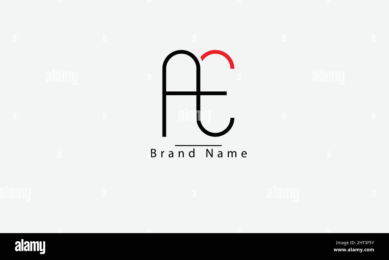 AE EA A E abstract vector logo monogram template Stock Vector