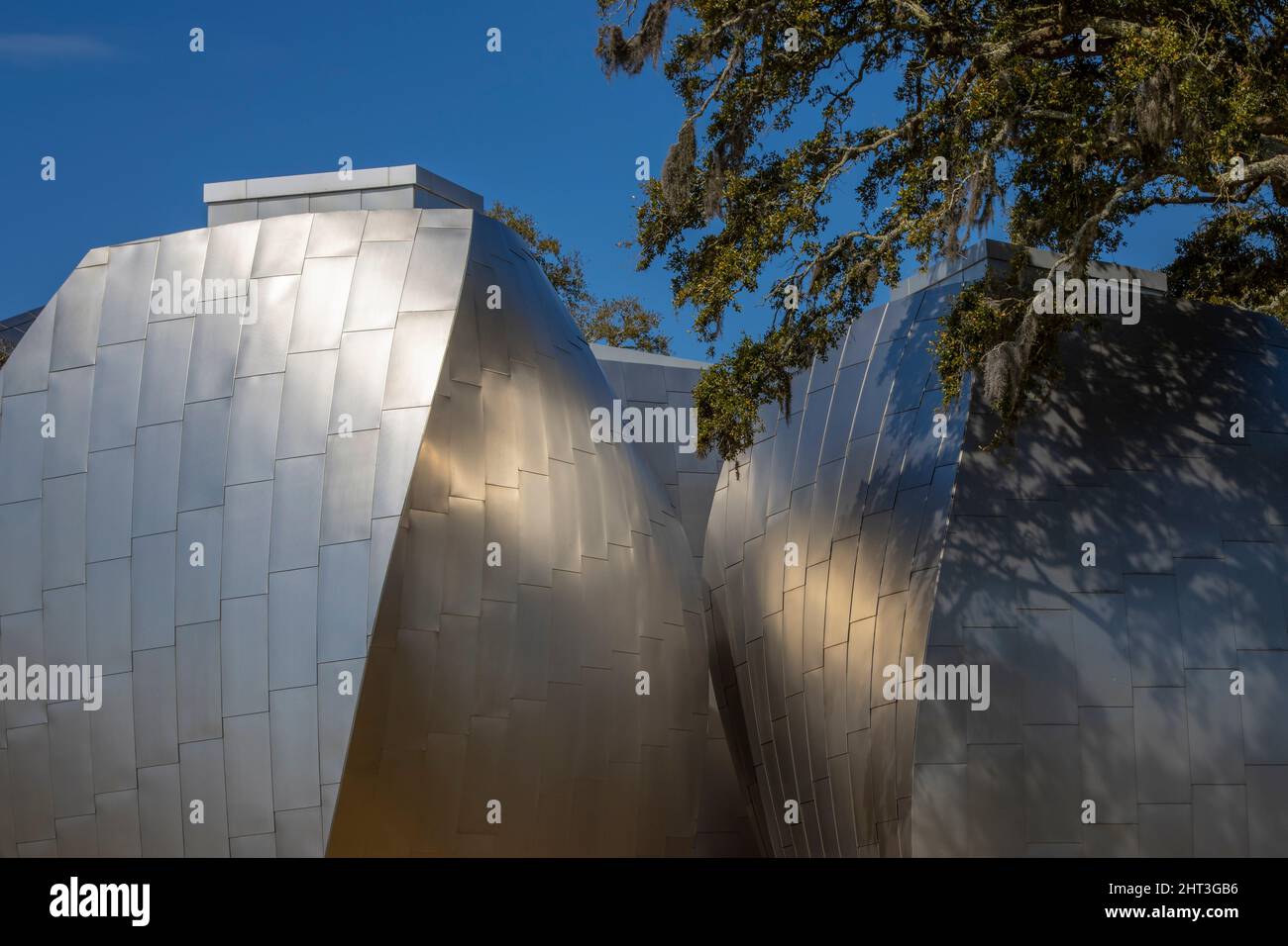 The Ohr-O'Keefe Museum Of Art  in Biloxi, MS designed by architect Frank Gehry. Stock Photo