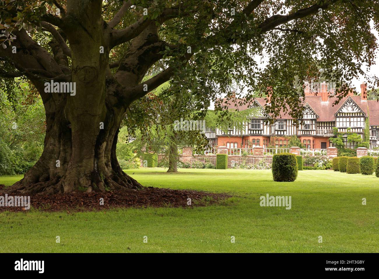 Wightwick Manor and Gardens attraction in Wolverhampton Stock Photo