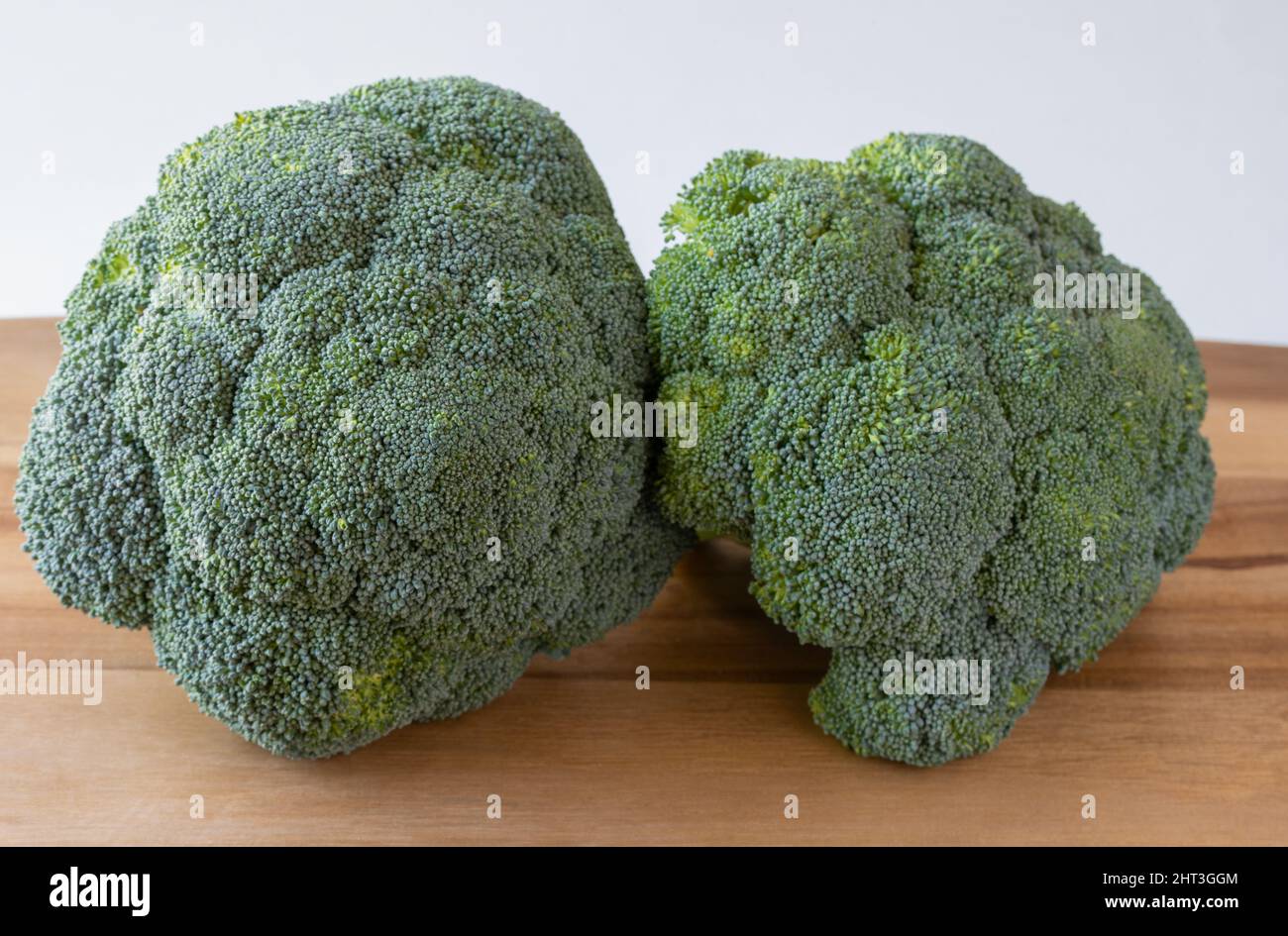 Two Broccoli Heads Stock Photo Alamy