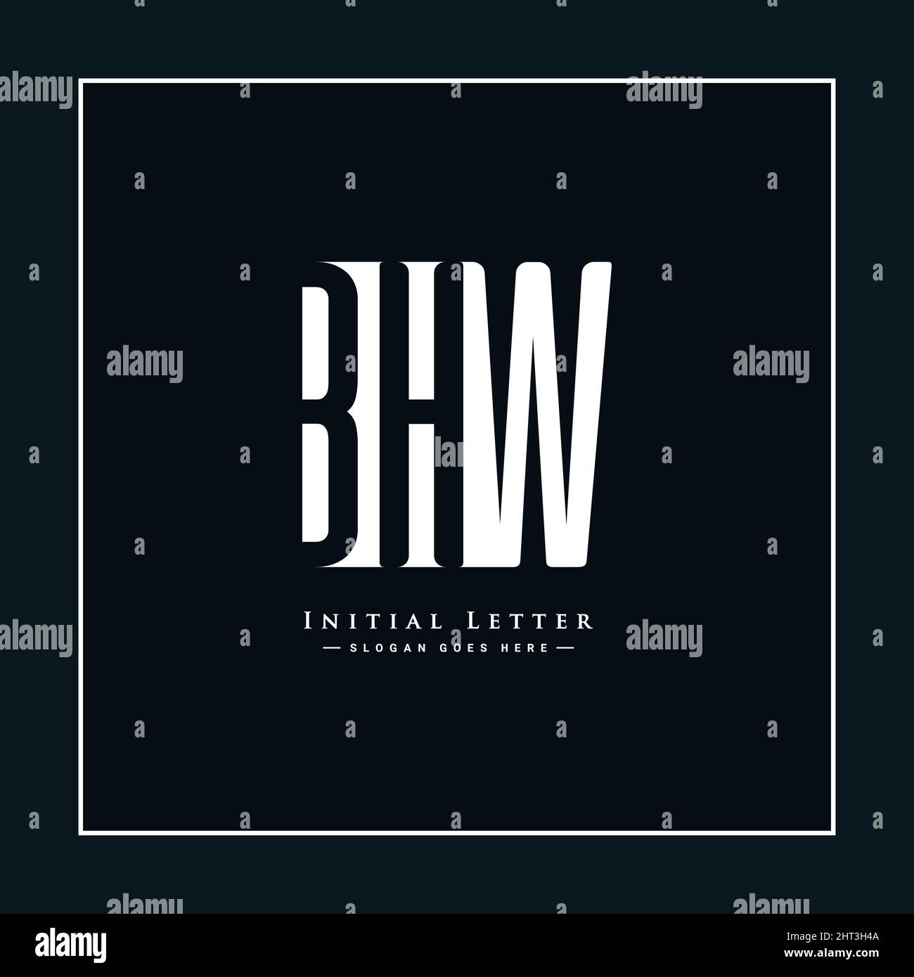 Bhw logo design hi-res stock photography and images - Alamy
