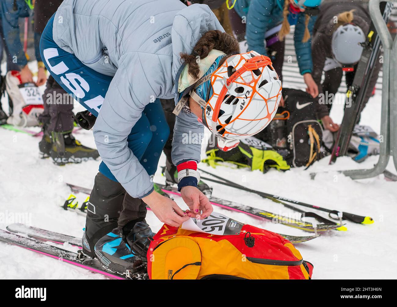 February 25, 2022: USA SKIMO national team member, Jacob Dewey, prior to  the U.S. SKIMO National Championships, Vail, Colorado Stock Photo - Alamy