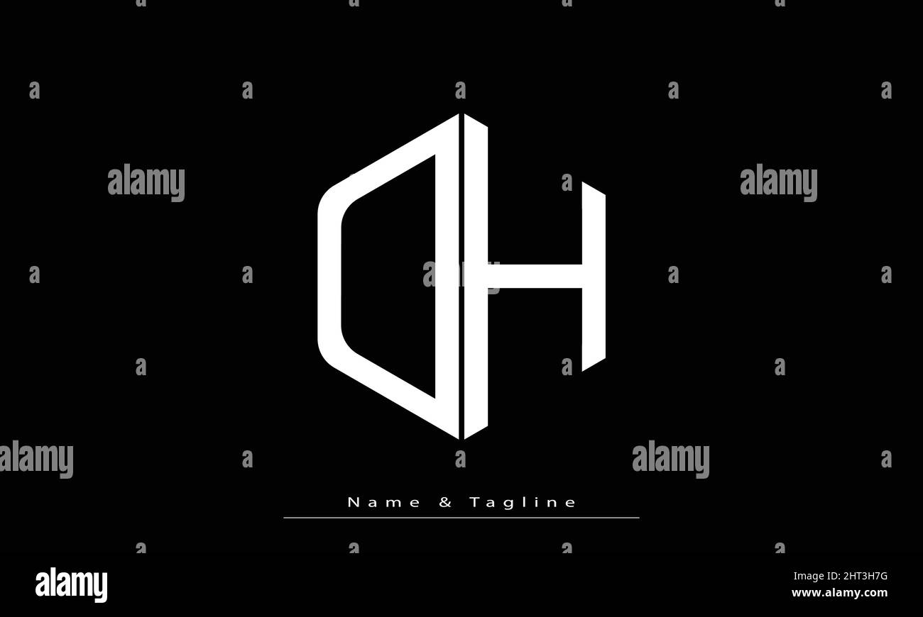 Alphabet letters Initials Monogram logo DH , DH Stock Vector Image ...
