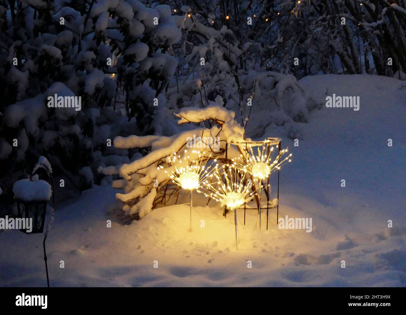 Garden lighting Stock Photo