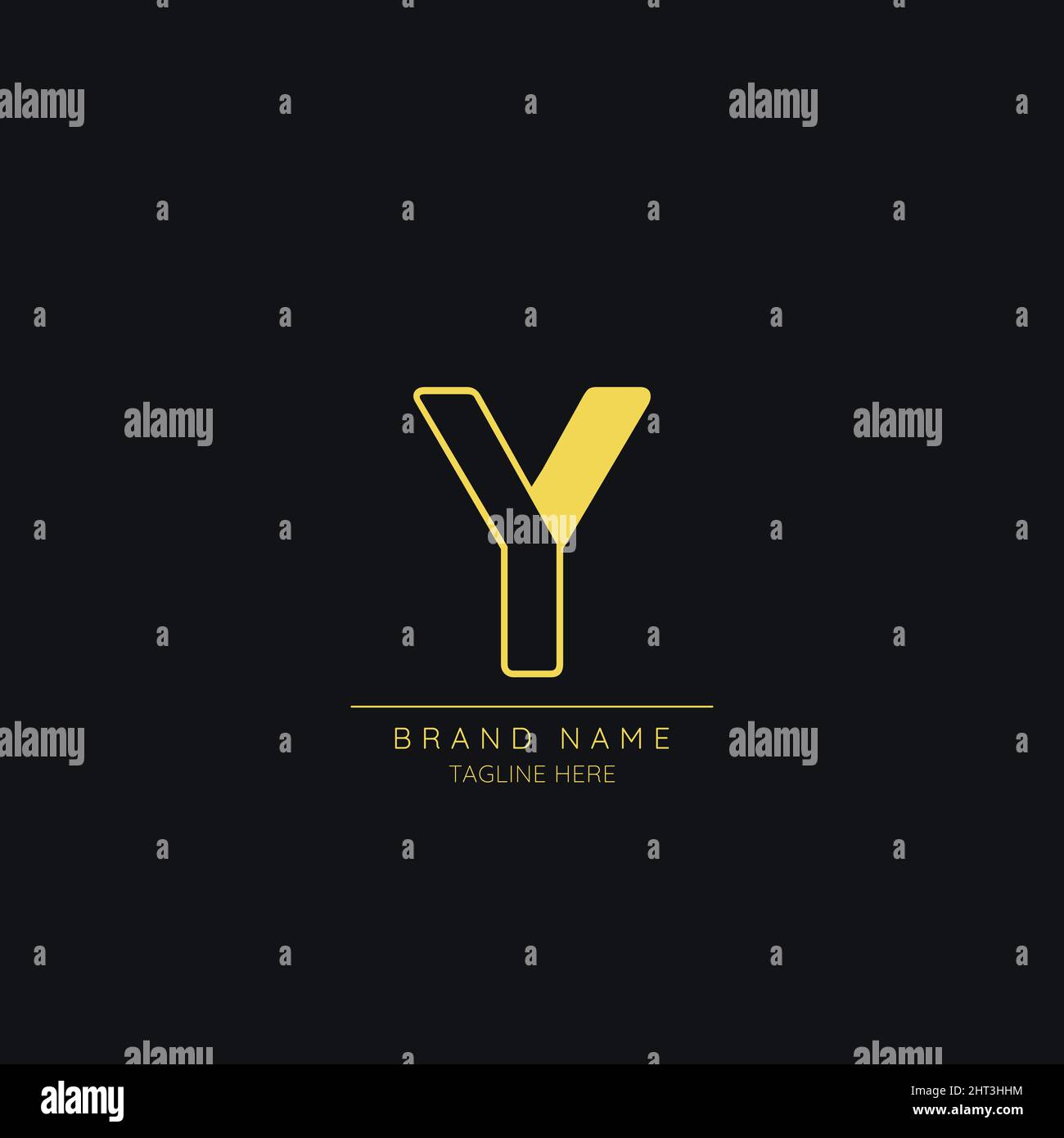 Creative initial letter Y logo icon Stock Vector