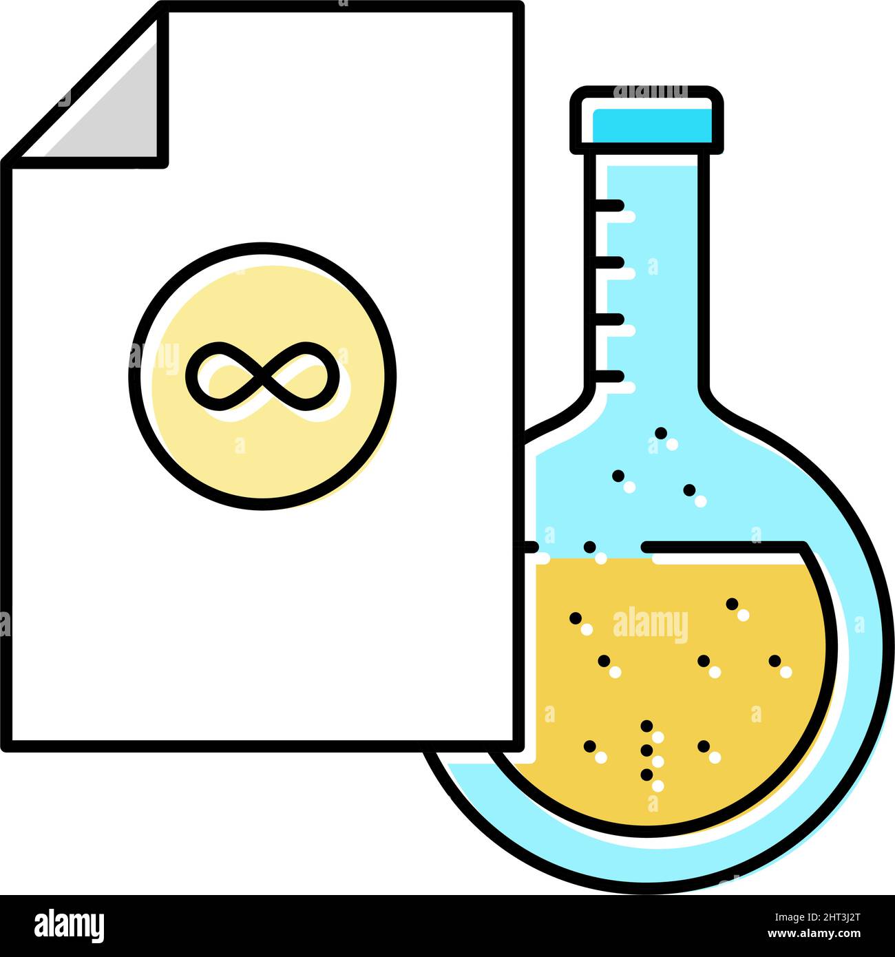 acidfree paper sheet color icon vector illustration Stock Vector Image