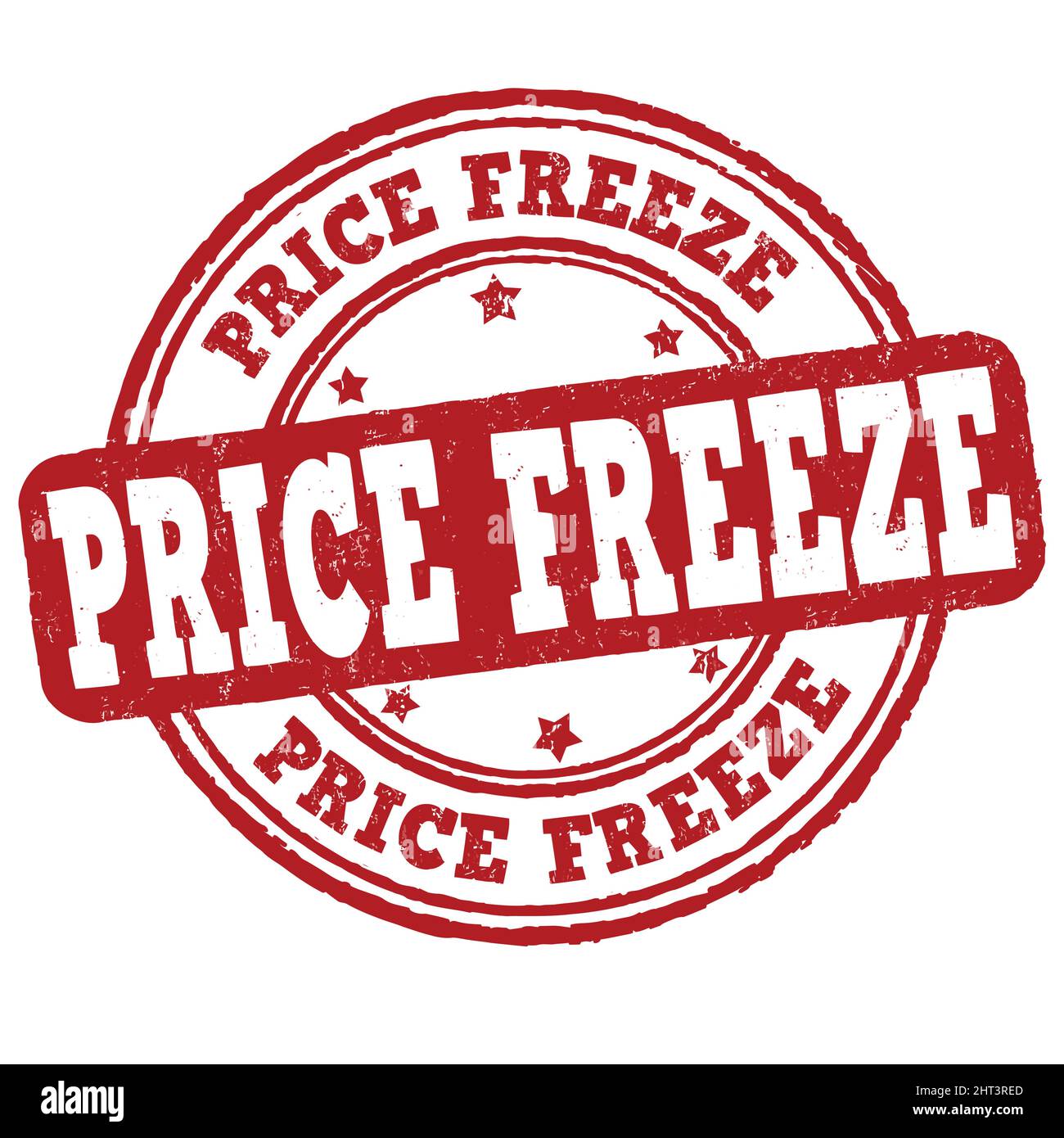 Price freeze grunge rubber stamp on white background, vector illustration Stock Vector