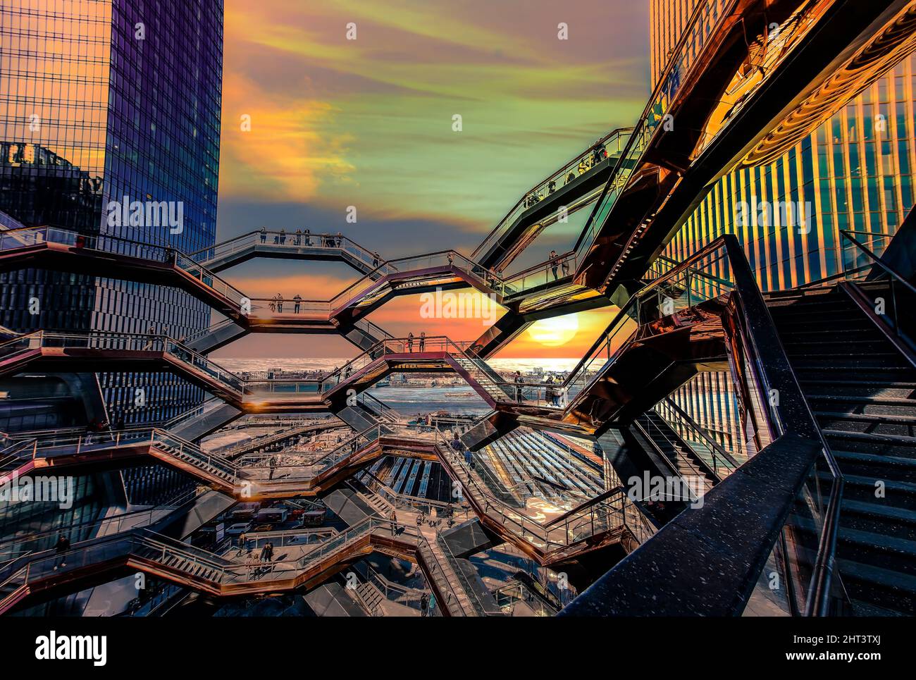Interior view of the Vessel at Hudson Yards Stock Photo Alamy