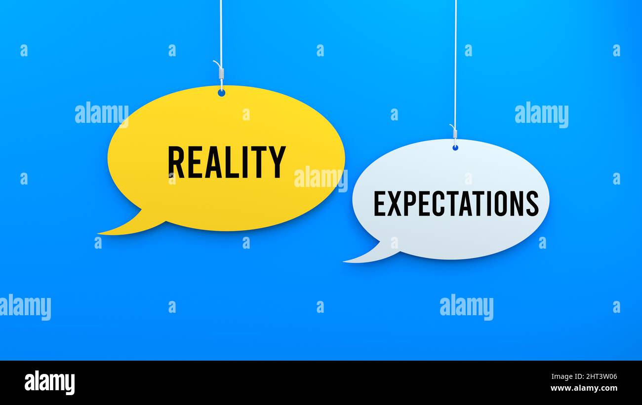 Expectation and reality hi-res stock photography and images - Alamy