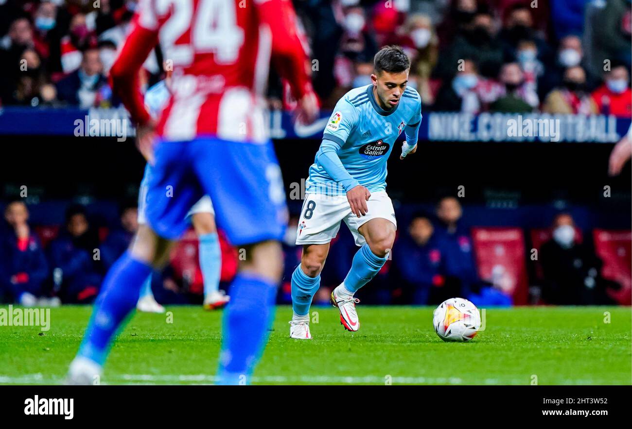 Madrid, Spain. 26th Feb, 2022. La Liga Spanish La Liga soccer match Atletico de Madrid vs Celta at Wanda Metropolitano Stadium, Madrid 26 February, 2022 Fran Beltran 900/Cordon Press Credit: CORDON PRESS/Alamy Live News Stock Photo
