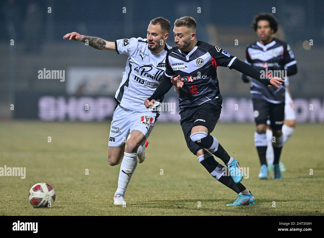 Lugano, Switzerland. 26th Feb, 2022. Lugano Fans during the Super League  match between FC Lugano and FC Servette at Cornaredo Stadium in Lugano,  Switzerland Cristiano Mazzi/SPP Credit: SPP Sport Press Photo. /Alamy